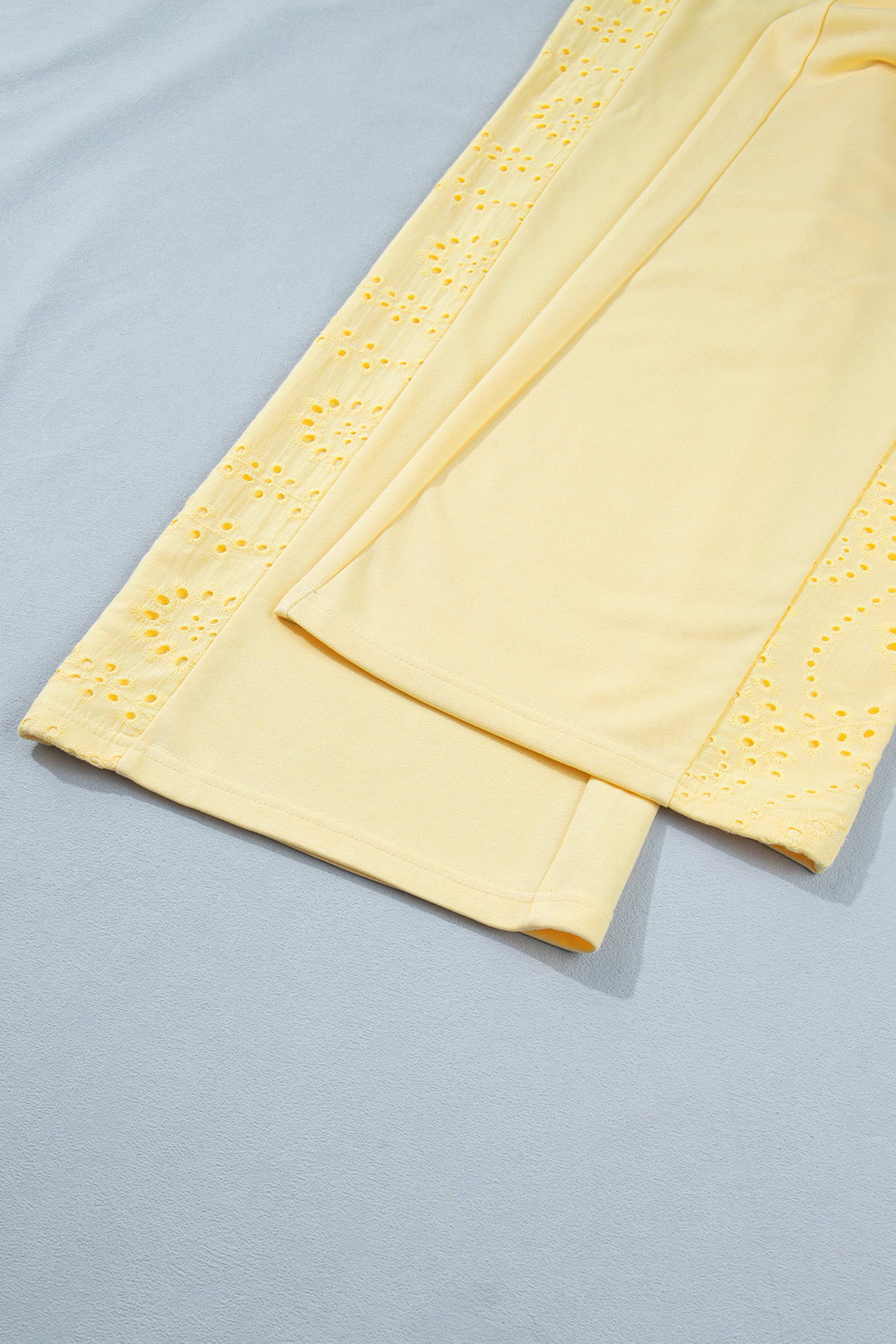 Lace Patchwork Half Sleeve Top & Wide Leg Trousers Set | 3 Colours | Sizes 8-22
