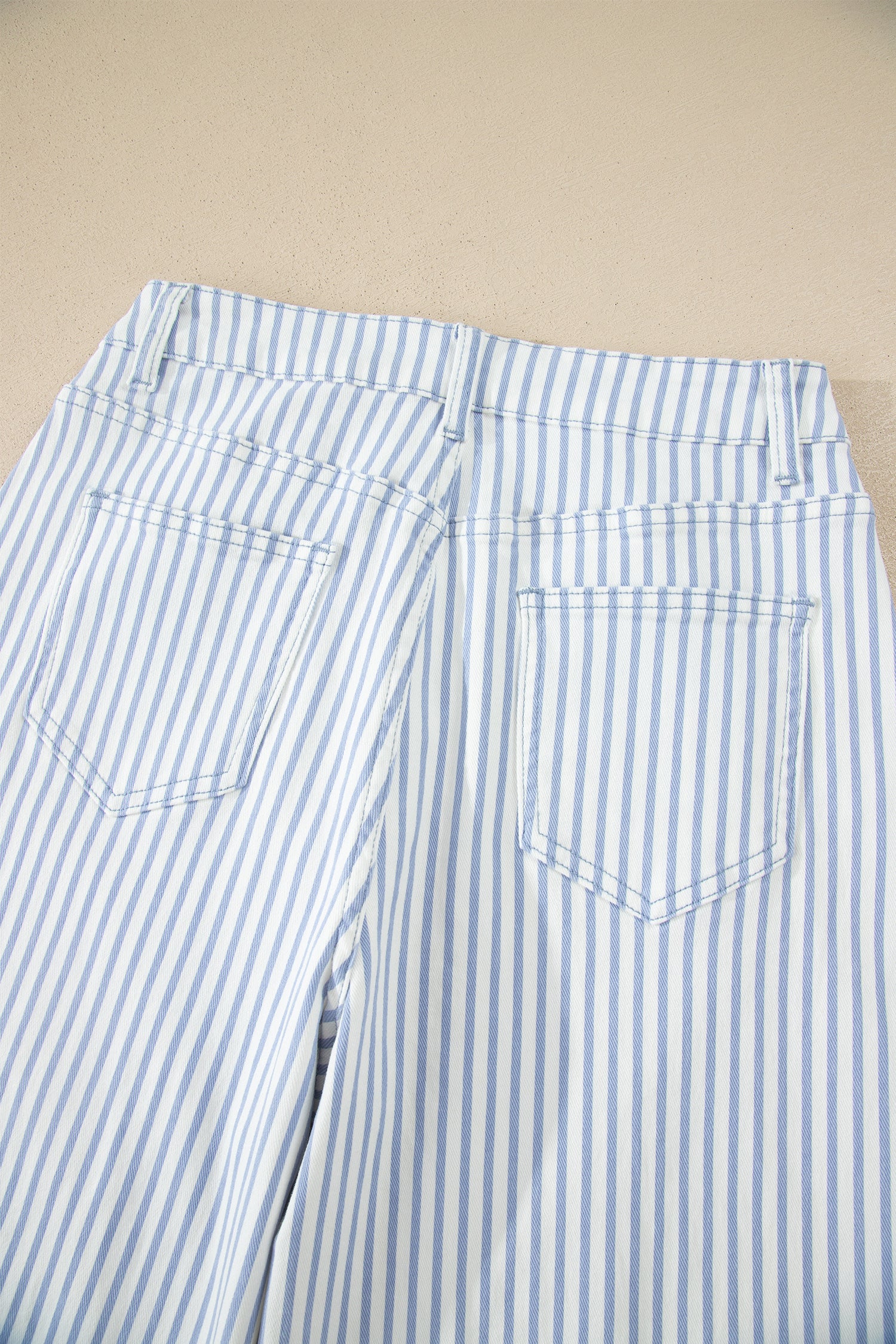 Stripe Casual Barrel Leg Jeans UK 4-16