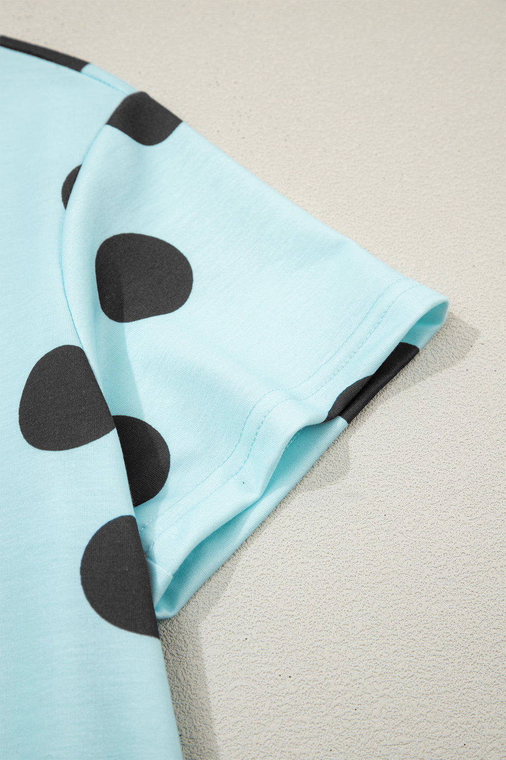 Polka Dot Short Sleeve Top & Casual Skort 2pcs Outfit | White, Pink & Sky Blue