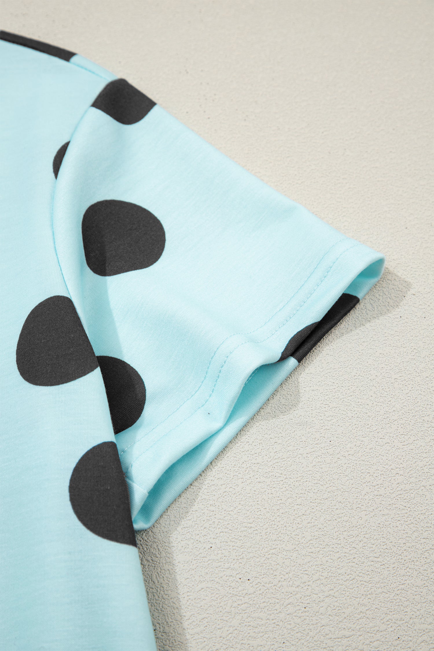 Polka Dot Short Sleeve Top & Casual Skort 2pcs Outfit | White, Pink & Sky Blue