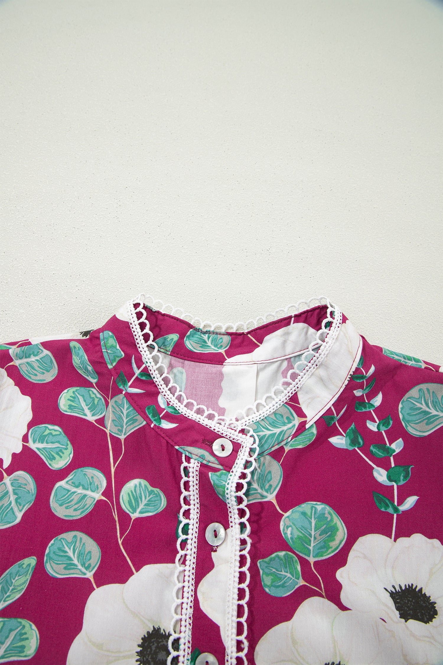 Red Floral Print Trimmed Short Puff Sleeve Belted Mini Dress | UK 8–22