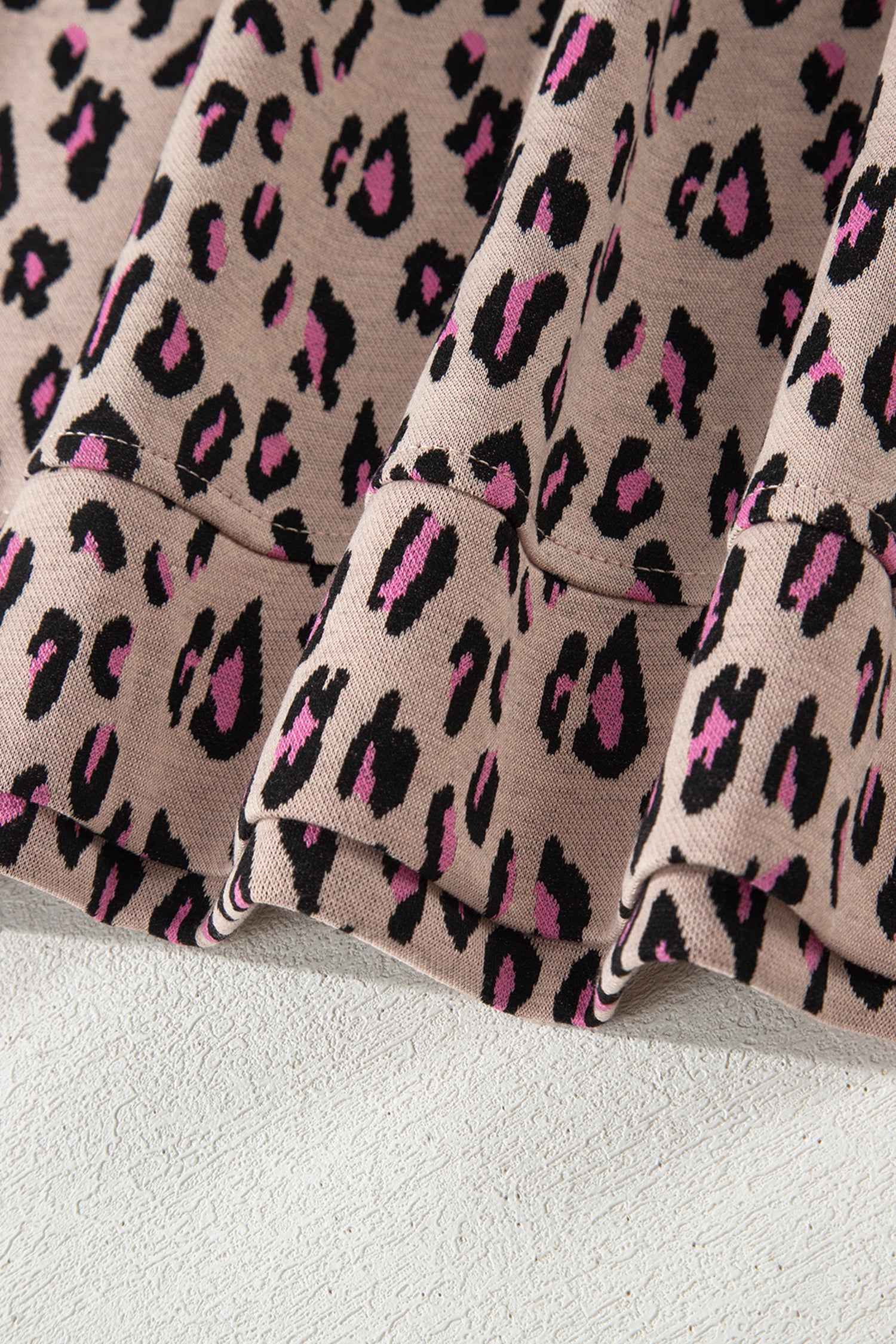 Pink Leopard Print Casual Tee & Pants Co-ord Set | UK 8–22
