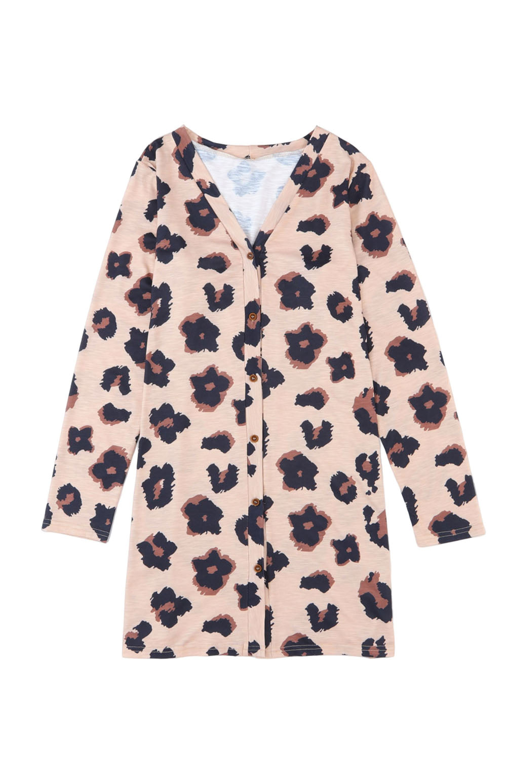 LivelyLooks Leopard Print Open Front Knit Cardigan S-2XL women's fashion