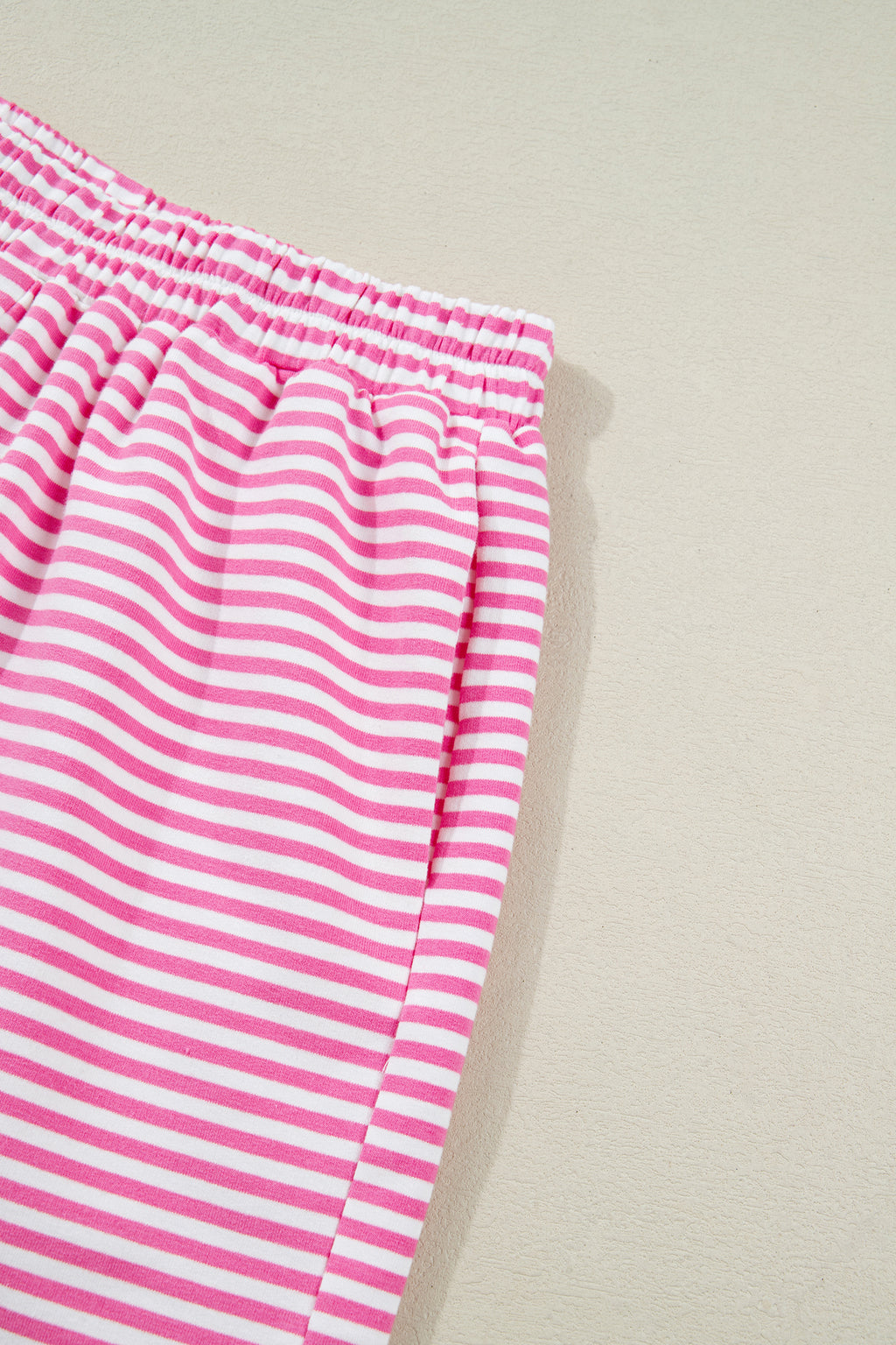 LivelyLooks Striped Oversized Mock Neck Sweatshirt & Shorts Co-ord Set | Blue, Pink, Green | S-XL women's fashion