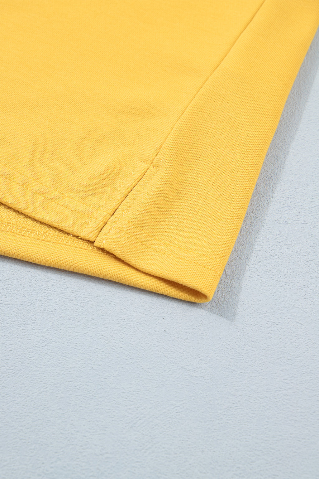 Women's Yellow & Blue Loose Polo Tee & Elastic Waist Shorts Co-ord Set | S-XL at LivelyLooks