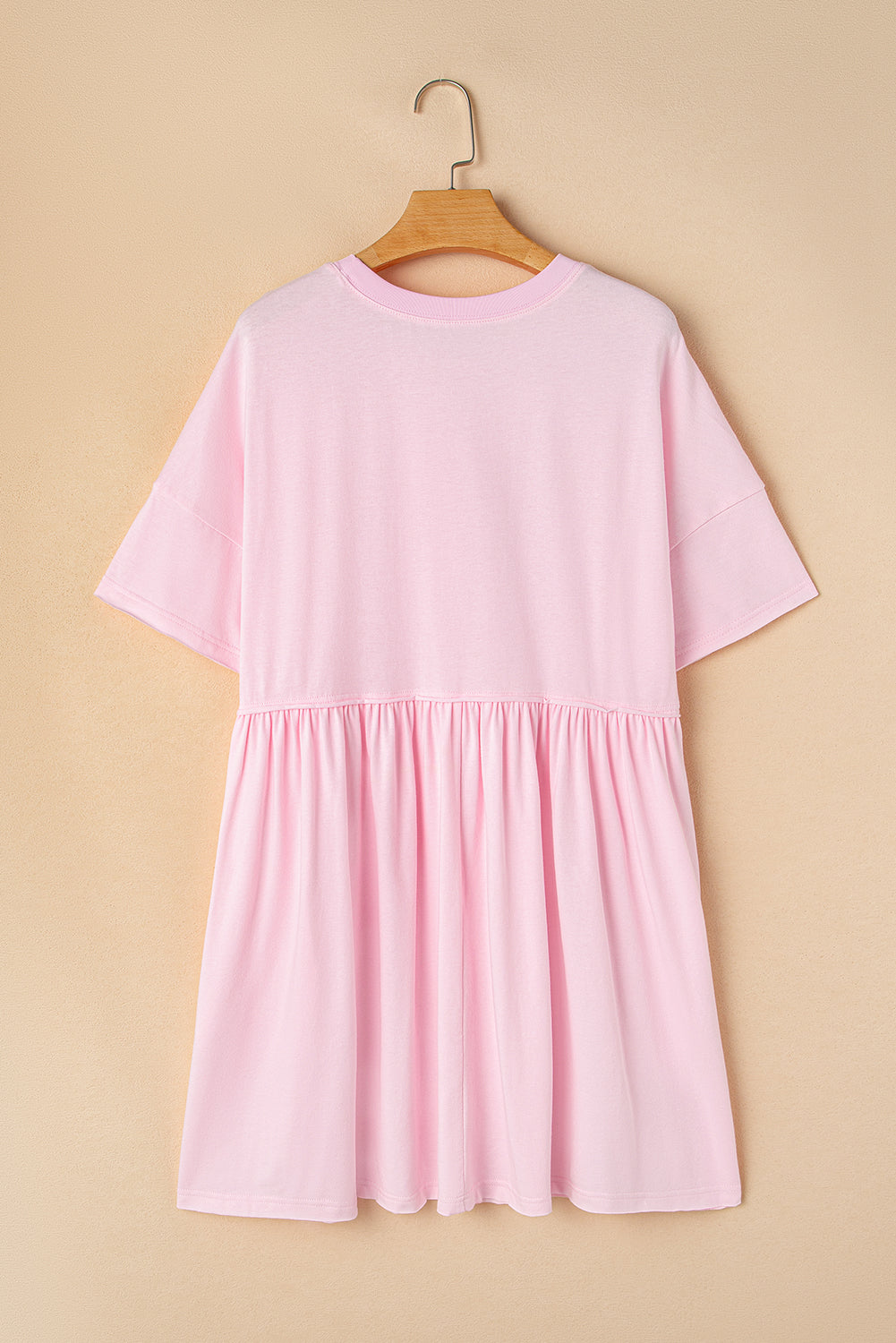 Women's Pink Jade Babydoll Mini Dress Raw Edge Pockets Sleeveless UK 8-26 at LivelyLooks