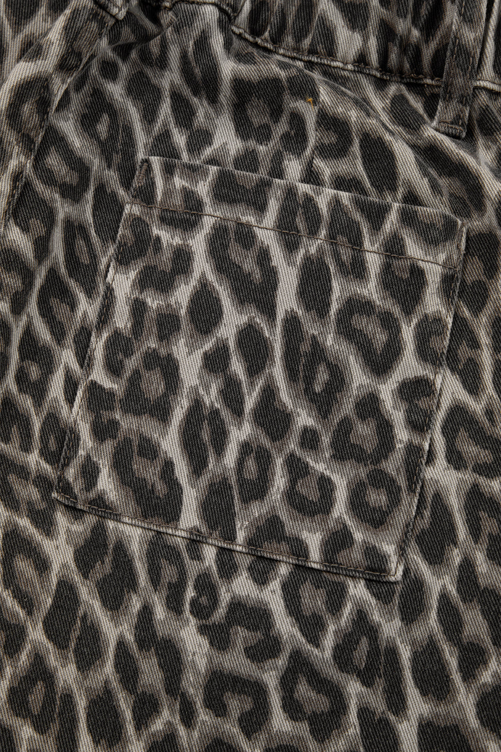 Shop Yellow Leopard Print Straight Loose Leg Jeans UK 8-20 at LivelyLooks