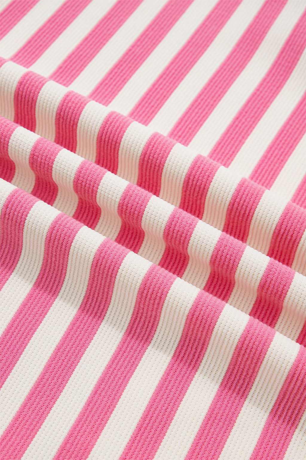 Women's Pink Stripe Patchwork Short Sleeve T-Shirt Shift Dress S-XL