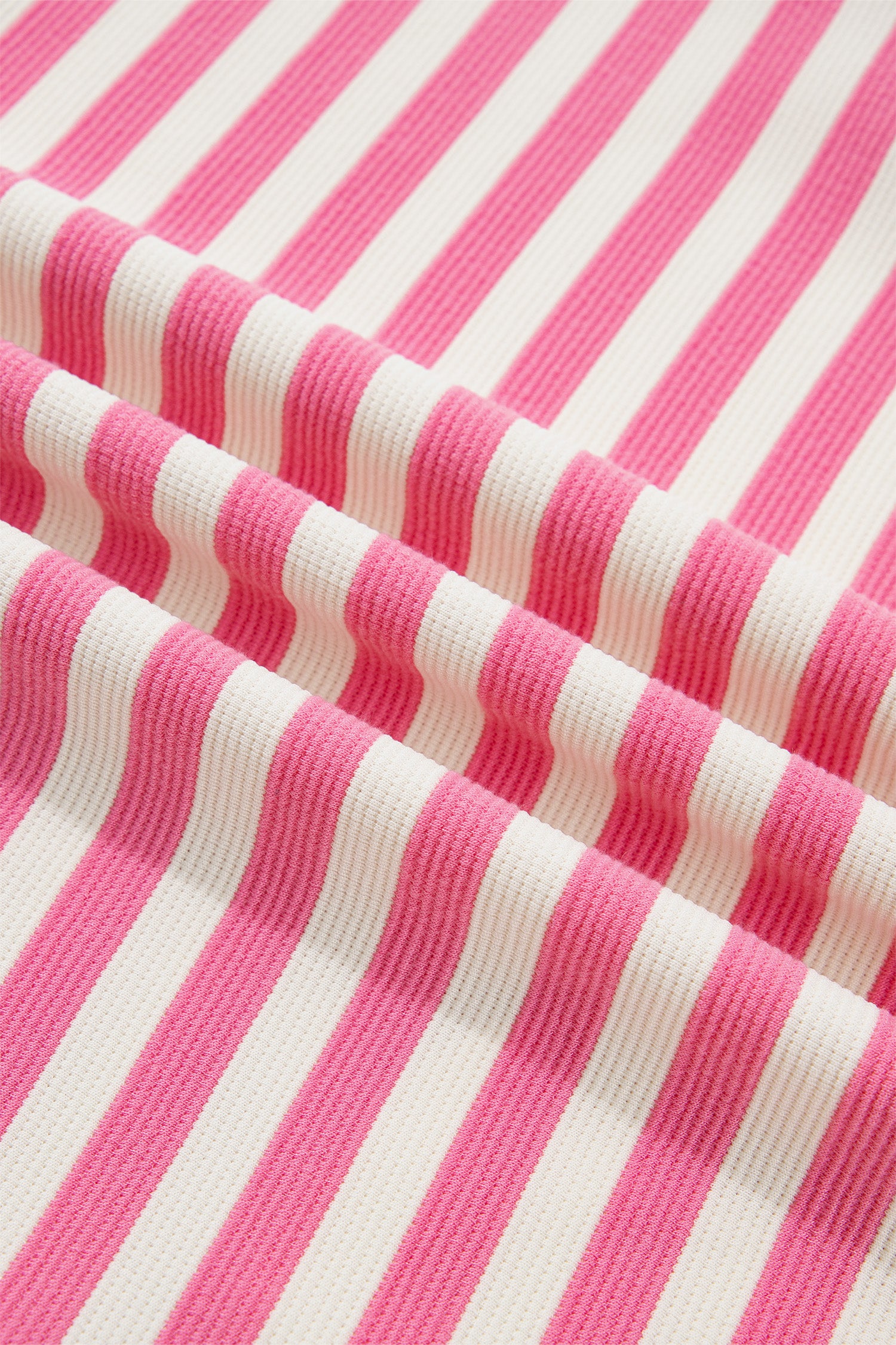 Women's Pink Stripe Patchwork Short Sleeve T-Shirt Shift Dress S-XL