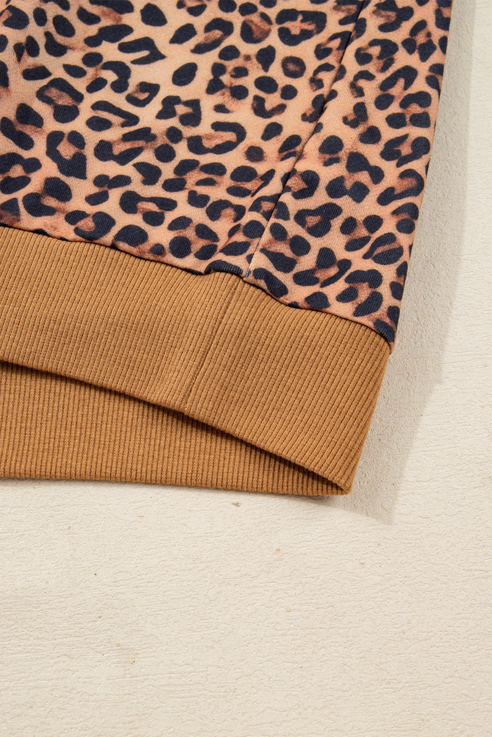 Khaki Leopard Pullover & Pants Set with Bow Embroidery | UK 8–22