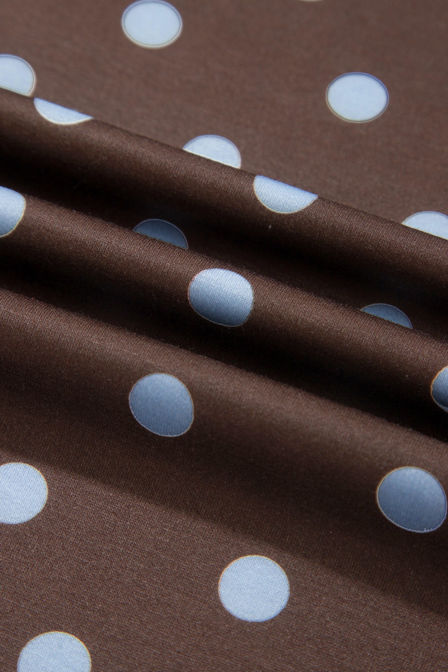 Brown Polka Dot Long Sleeve Pullover Bow Detail Skort Set | UK 8–22