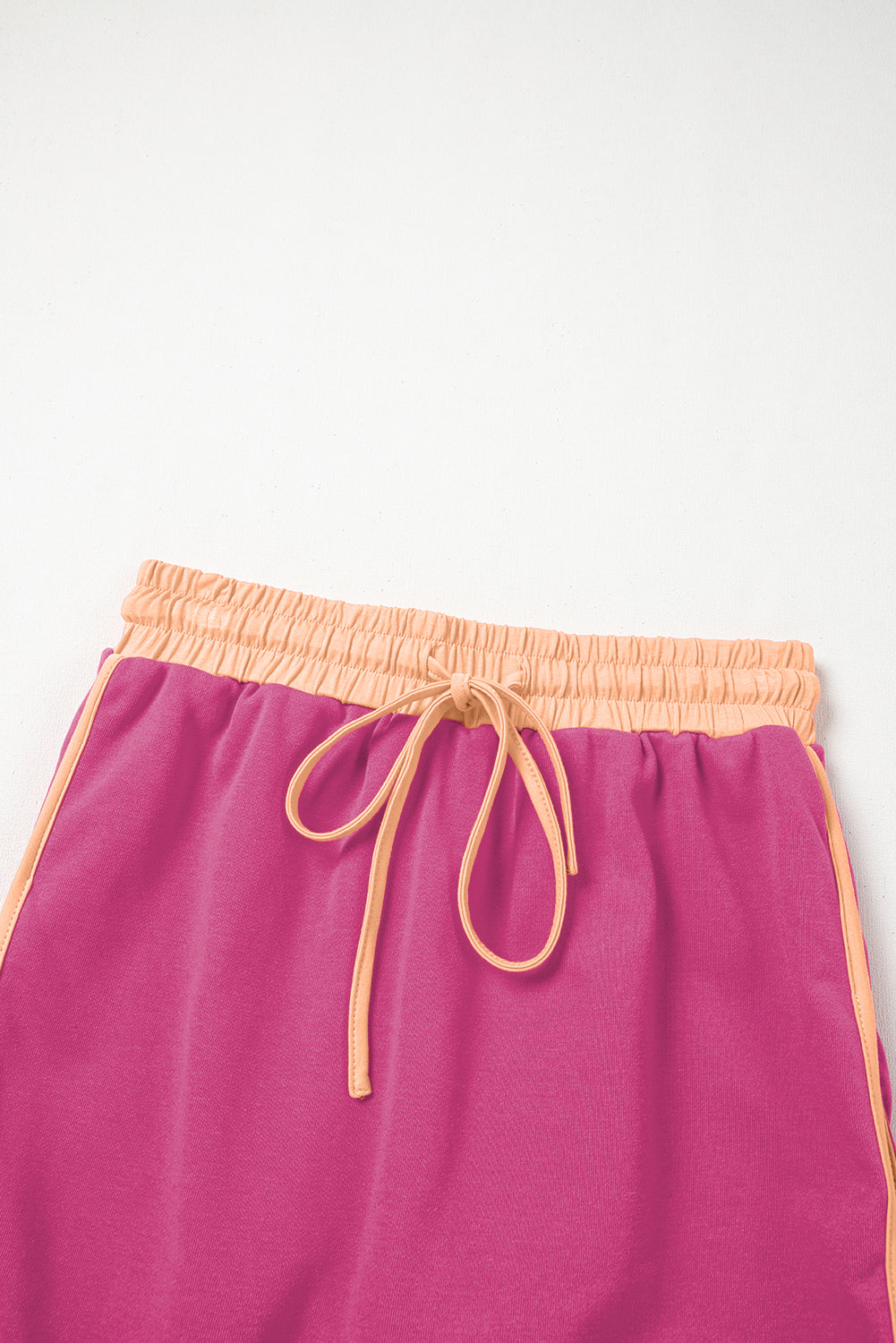 Shop Colour Contrast Loose Pullover & Lace-Up Waist Skort Set S-XL at LivelyLooks