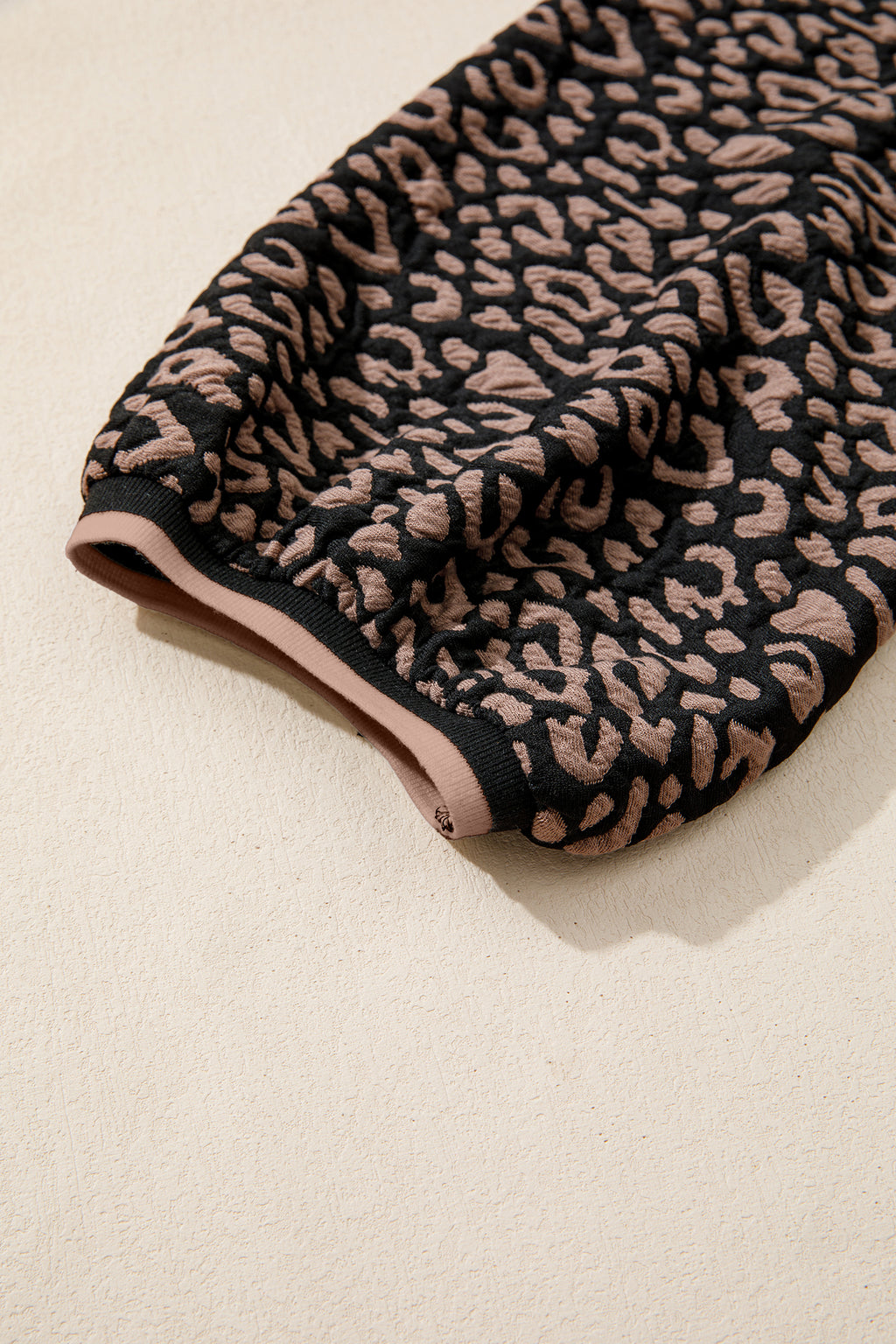 Women's Black Leopard Print Bubble Sleeve Shift Mini Dress at LivelyLooks
