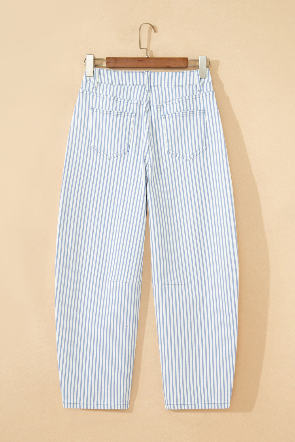 Stripe Casual Barrel Leg Jeans UK 4-16