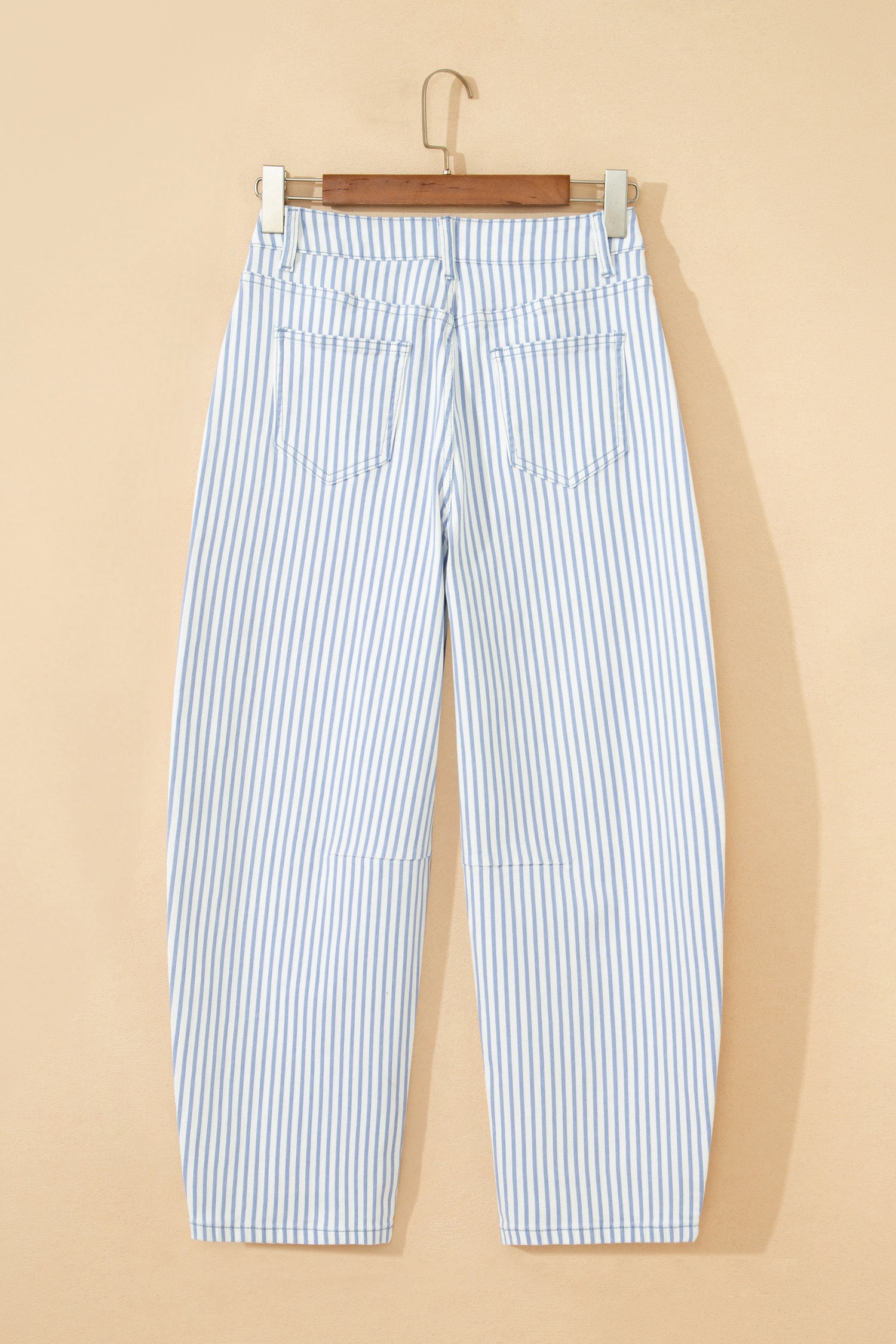 Stripe Casual Barrel Leg Jeans UK 4-16