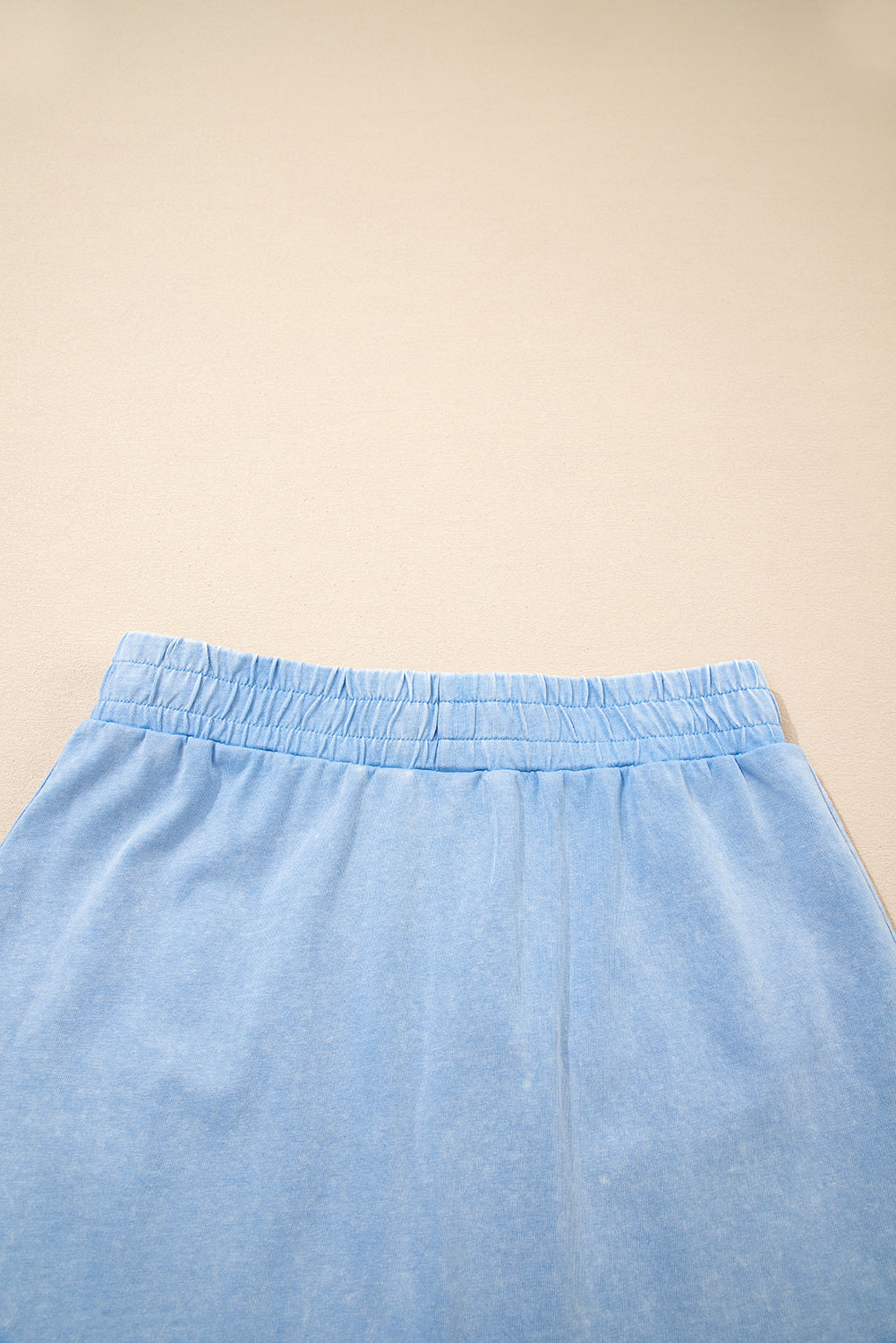 LivelyLooks Blue Mineral Wash Cotton Tank Top & Split Skirt Set | S-XL women's fashion
