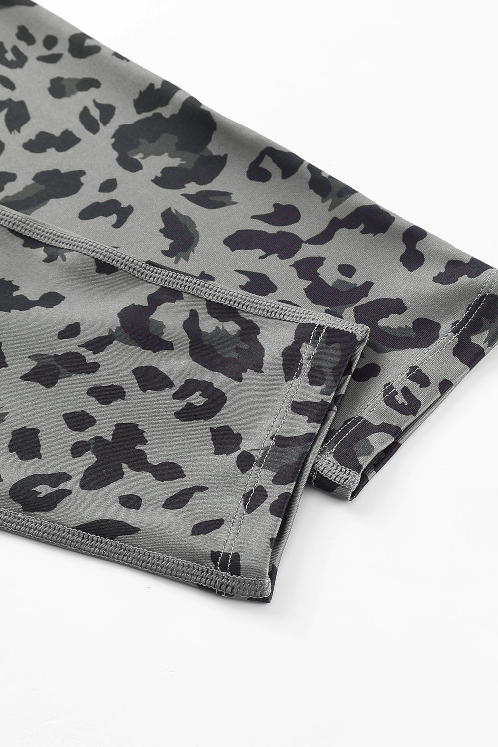 LivelyLooks Grey Classic Leopard Print Active Leggings Animal Pattern Gym Yoga Sports Tights women's fashion