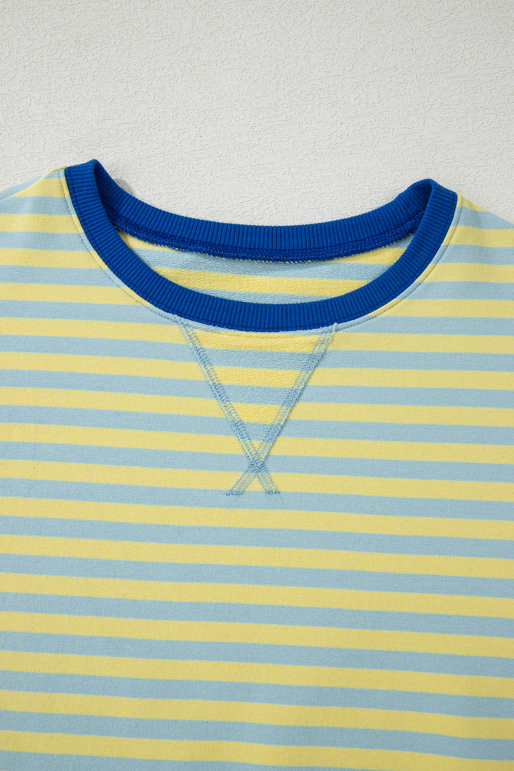 Shop Stripe Drop Shoulder Terry Short Set | Casual Co-ord S-XL at LivelyLooks