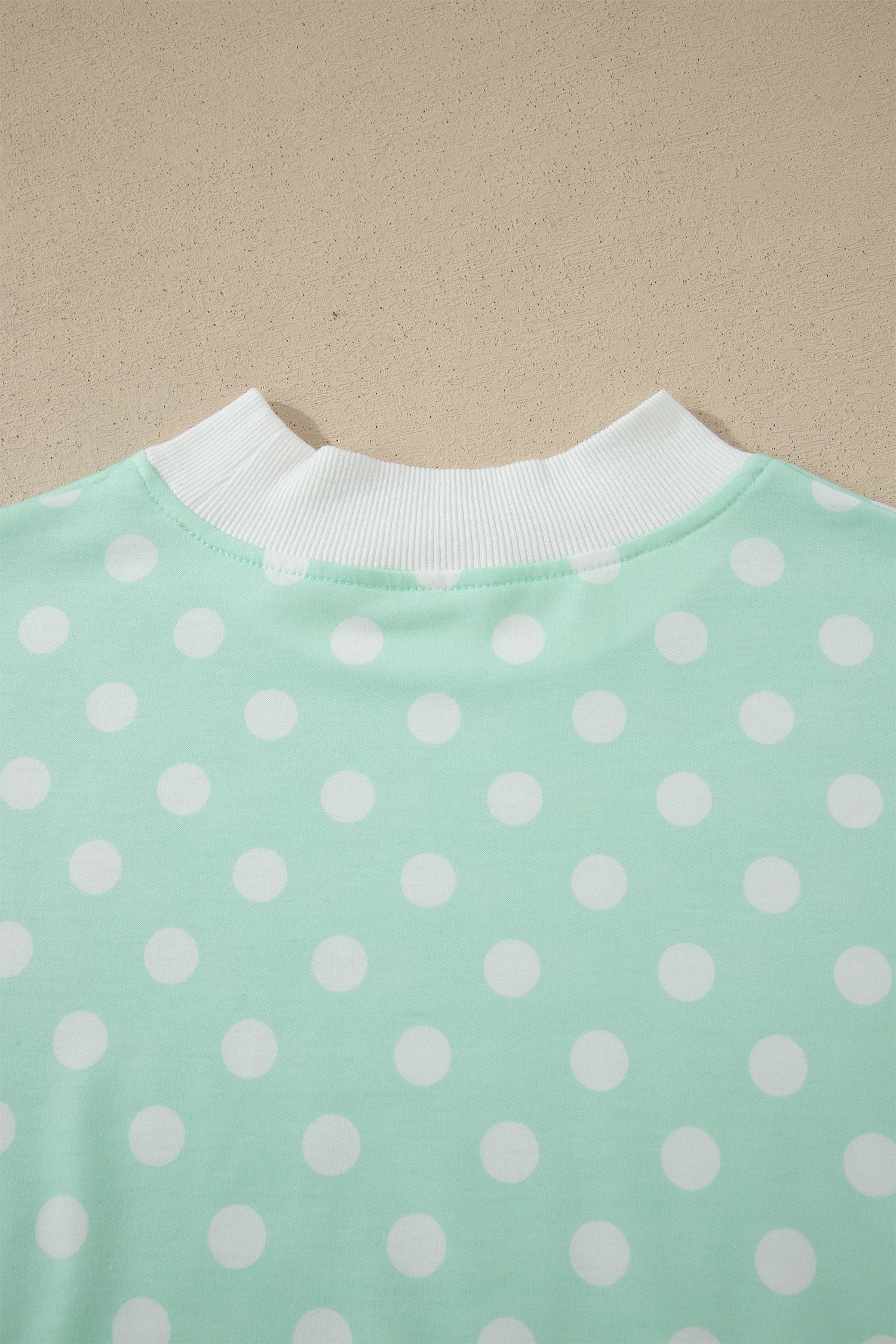 Polka Dot Mock Neck Short Set – Yellow, Pink, Sky Blue & Green