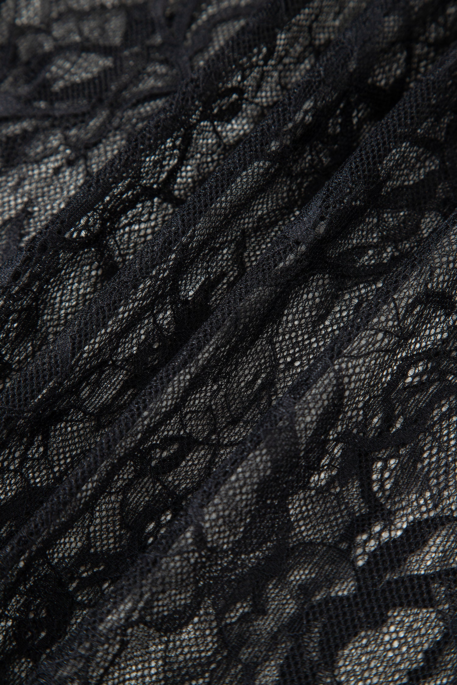 Black Sleeveless Sheer Floral Lace Patchwork Maxi Dress Women S-XL