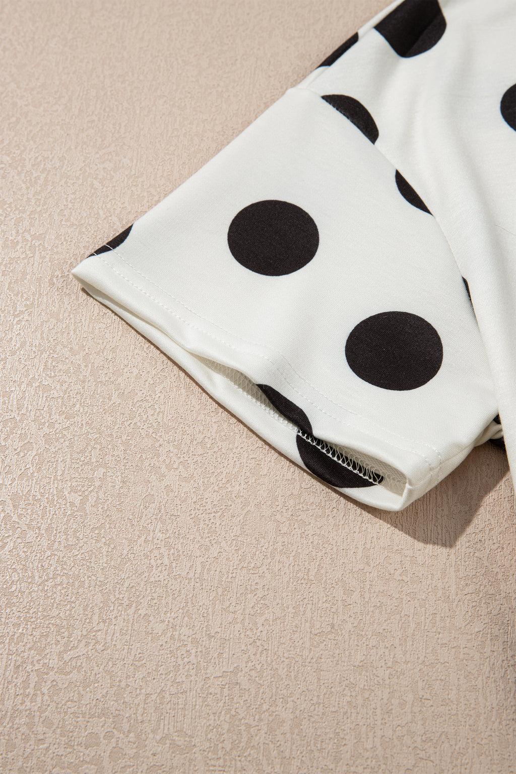 Polka Dot Print Tee & Shorts Co-ord Set | Pink, Black & Sky Blue