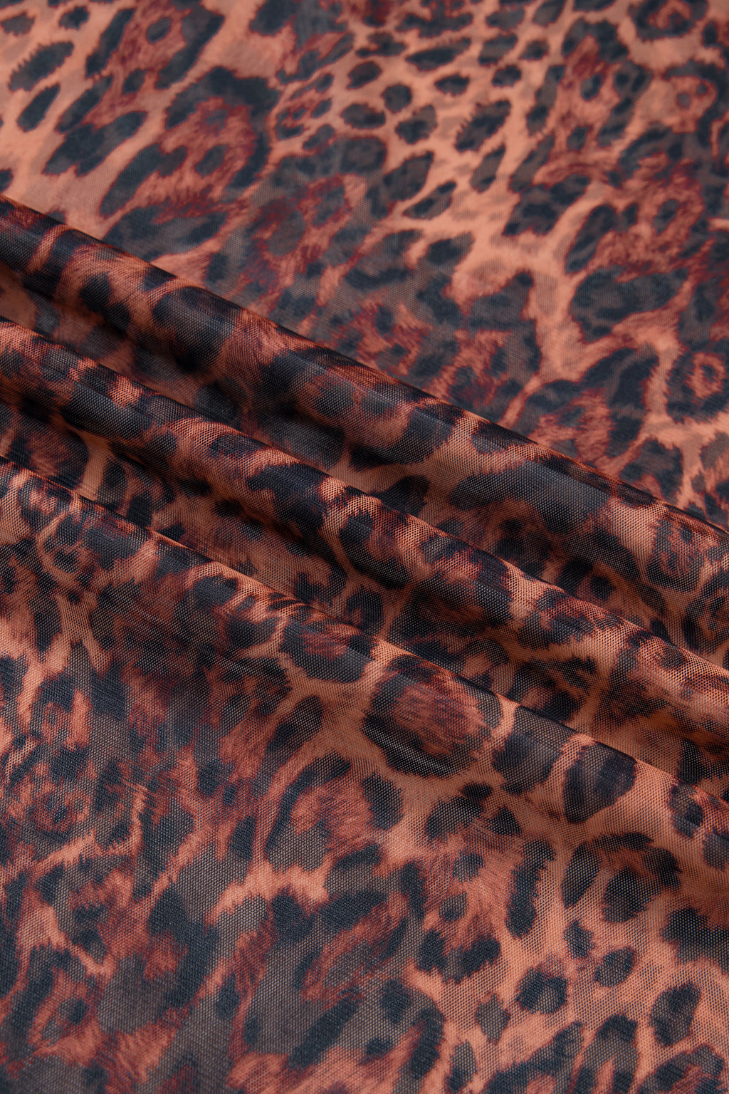 Brown Leopard Print Sheer Maxi Skirt | Sizes S-XL
