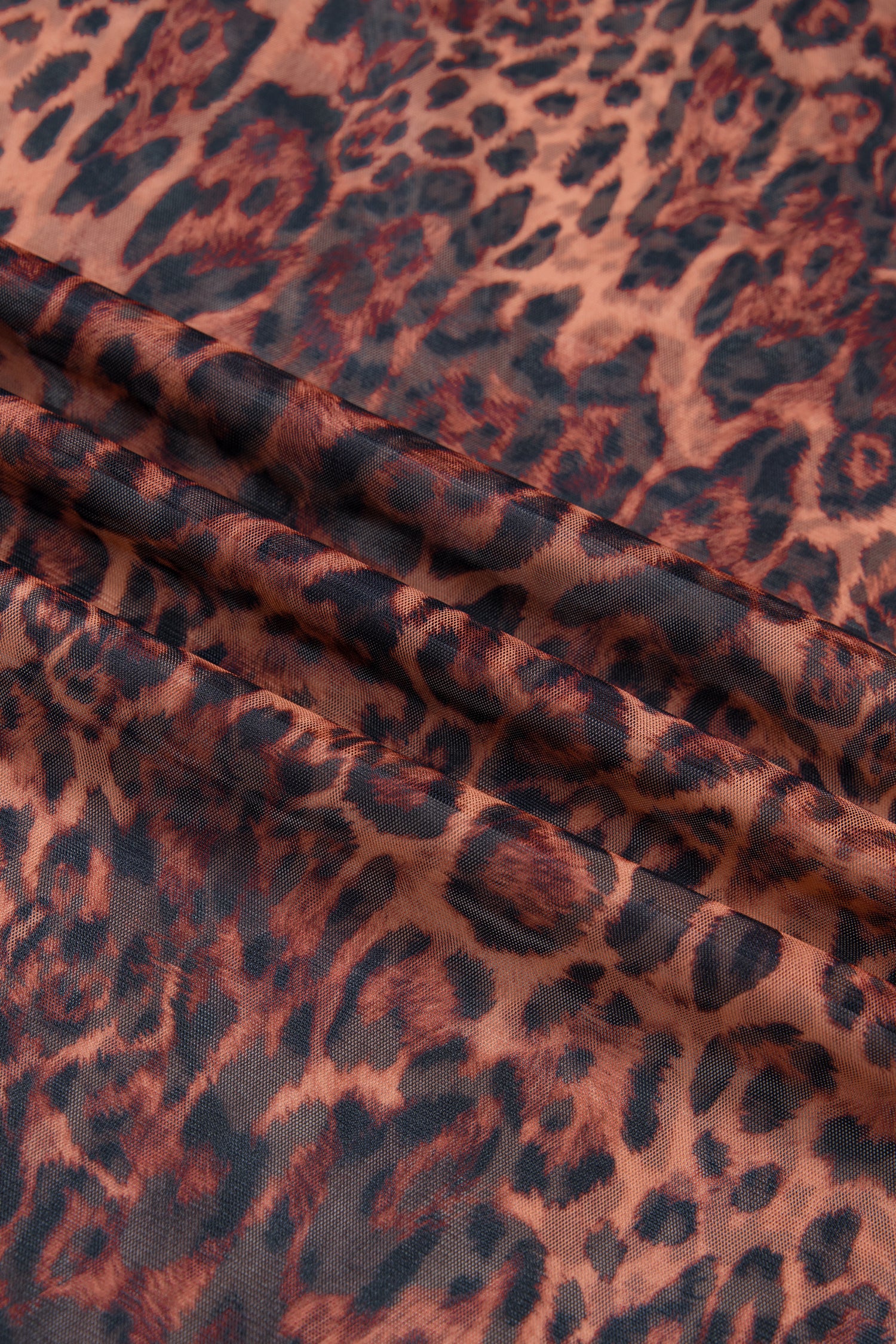 Brown Leopard Print Sheer Maxi Skirt | Sizes S-XL