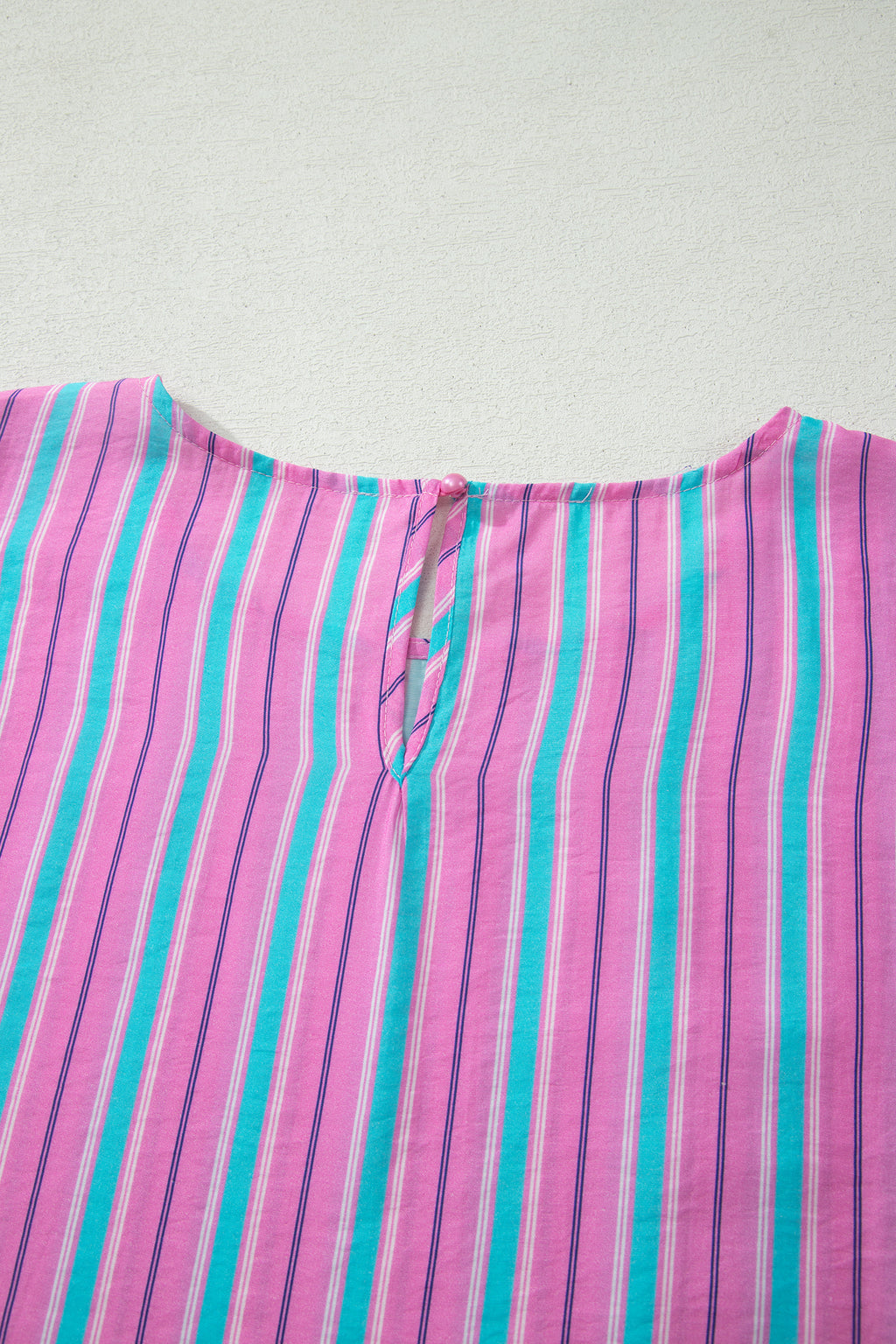 Pink Stripe Dolman Short Sleeve Blouse & Drawstring Loose Shorts Set | UK 8–22