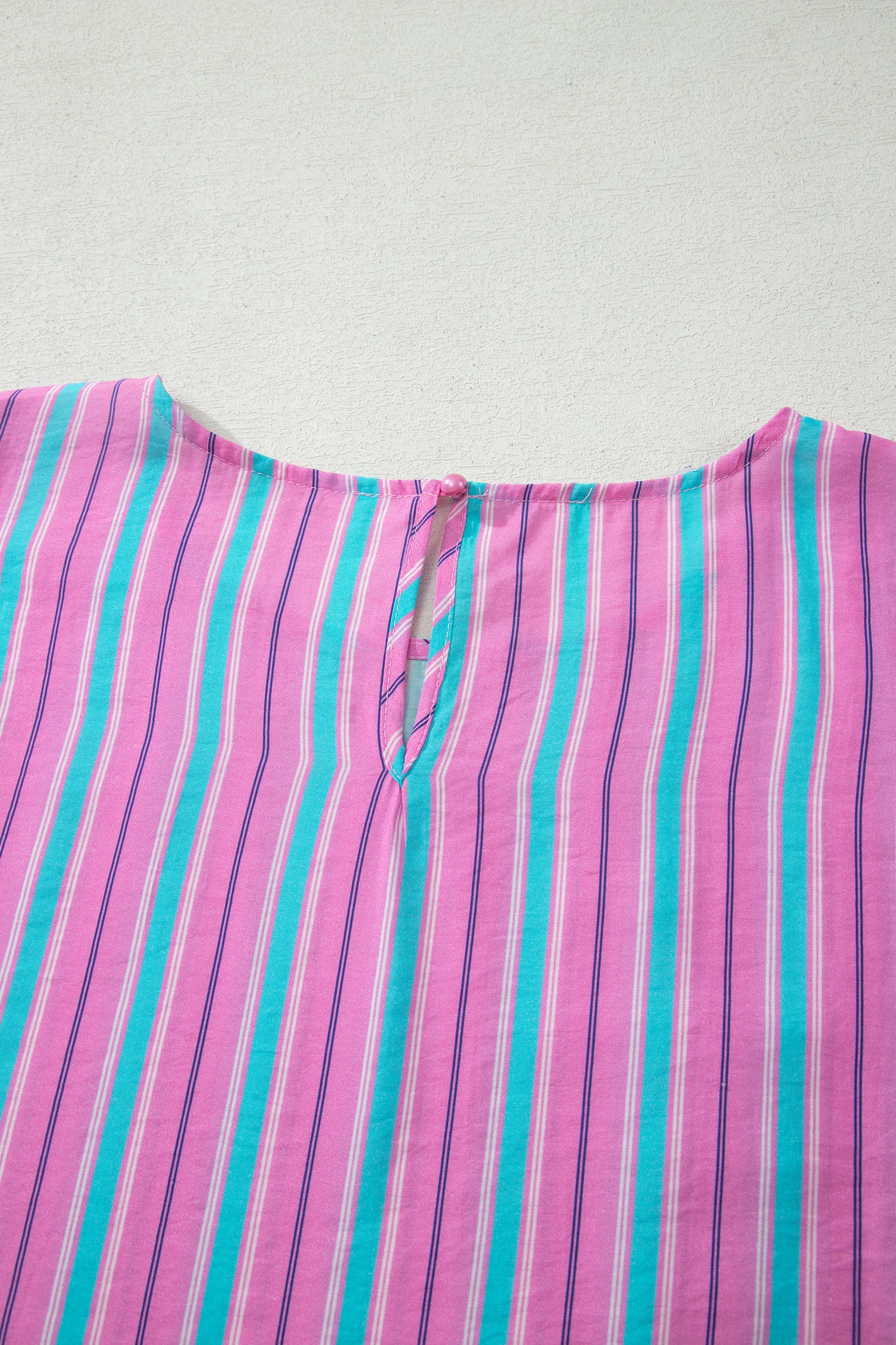 Pink Stripe Dolman Short Sleeve Blouse & Drawstring Loose Shorts Set | UK 8–22