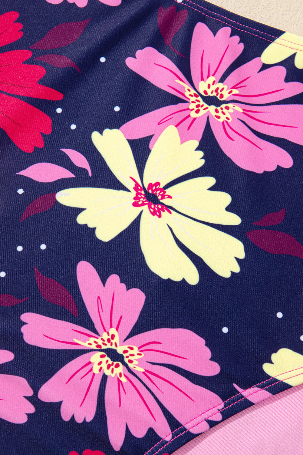 Rose Red Tie Shoulder Floral Print Tankini Set | UK 8–26