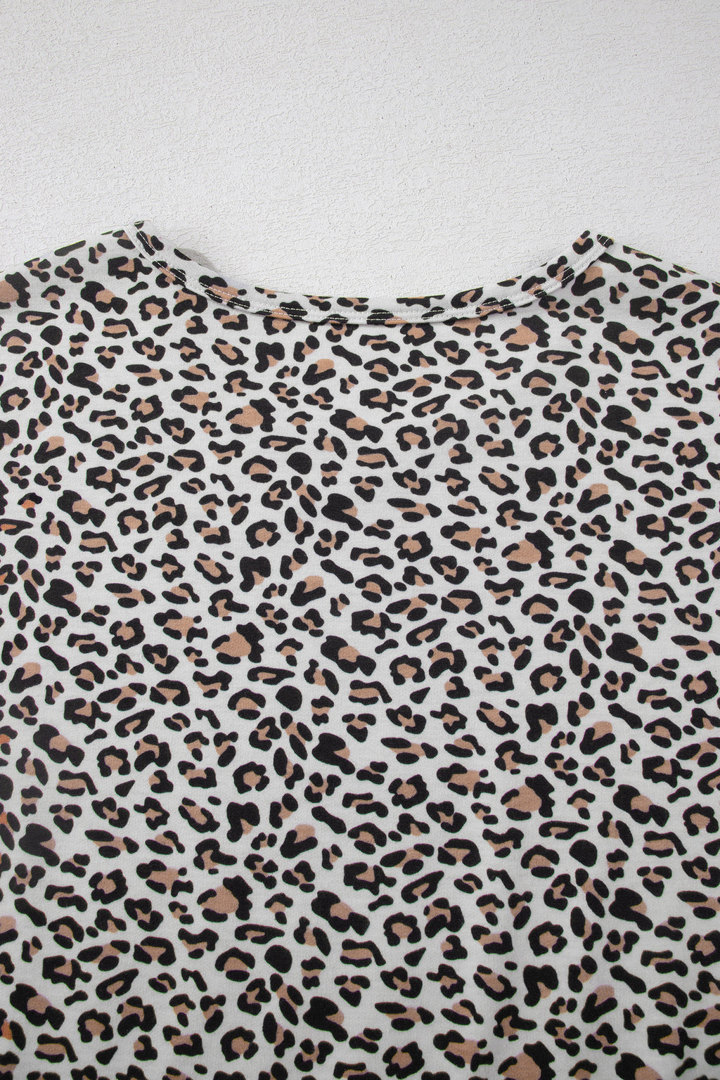 Leopard High-Low Loose Tee & Ankle Length Pants Set | Brown & White | UK 8–22