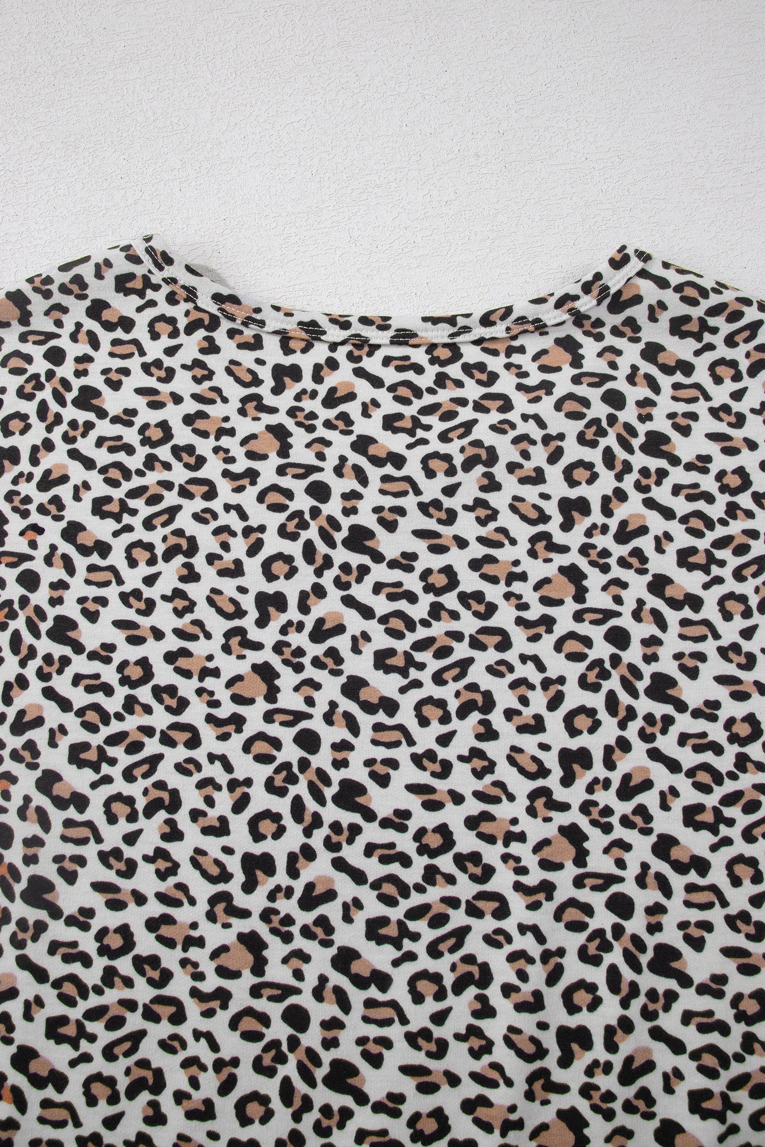 Leopard High-Low Loose Tee & Ankle Length Pants Set | Brown & White | UK 8–22