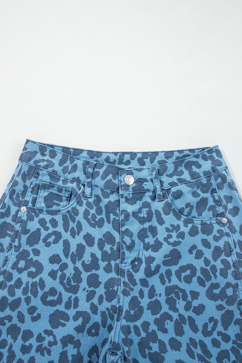 Shop Leopard Print Straight Loose Leg Jeans UK 8-20 at LivelyLooks