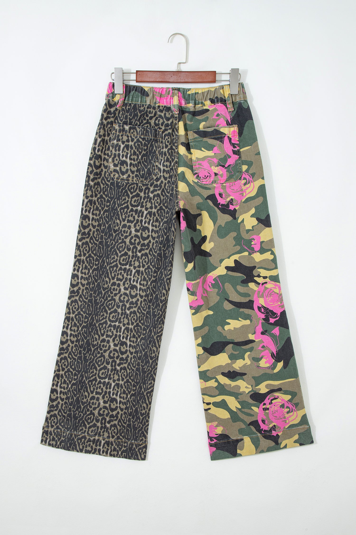 LivelyLooks Leopard Camo Patchwork Straight Leg Jeans | Sizes 4-16 women's fashion