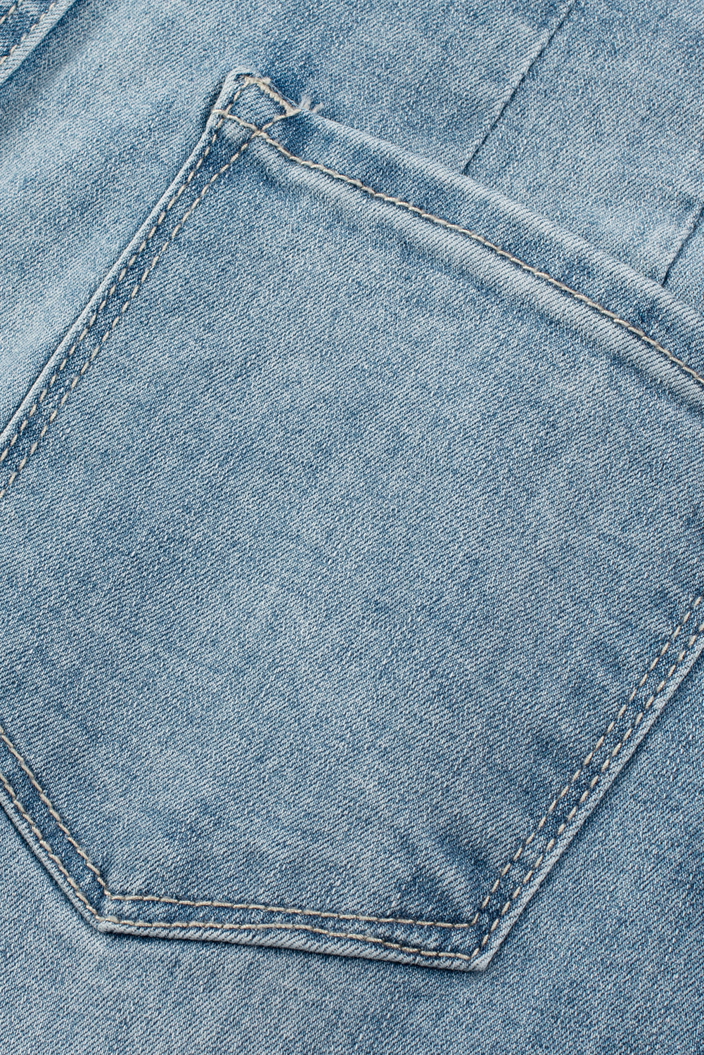 Women's Women's Medium Wash Straight Jeans Multi Button Loose Leg Sizes 6-16 at LivelyLooks