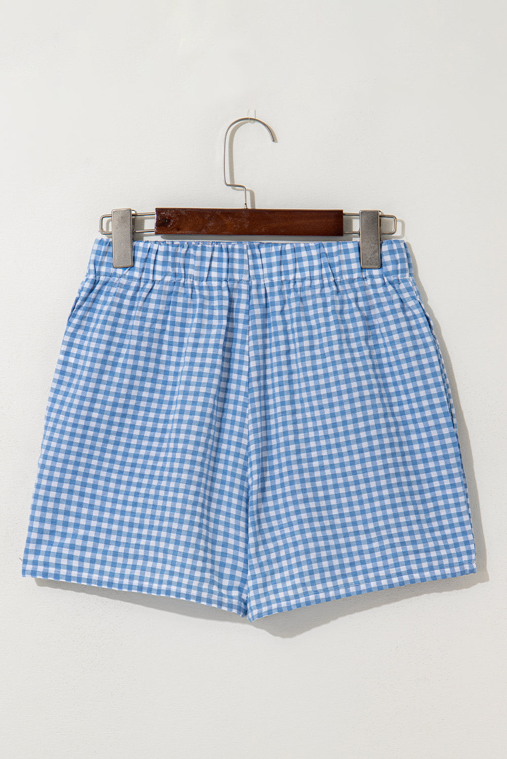 Shop Gingham Print High Waist Casual Shorts S-2XL at LivelyLooks
