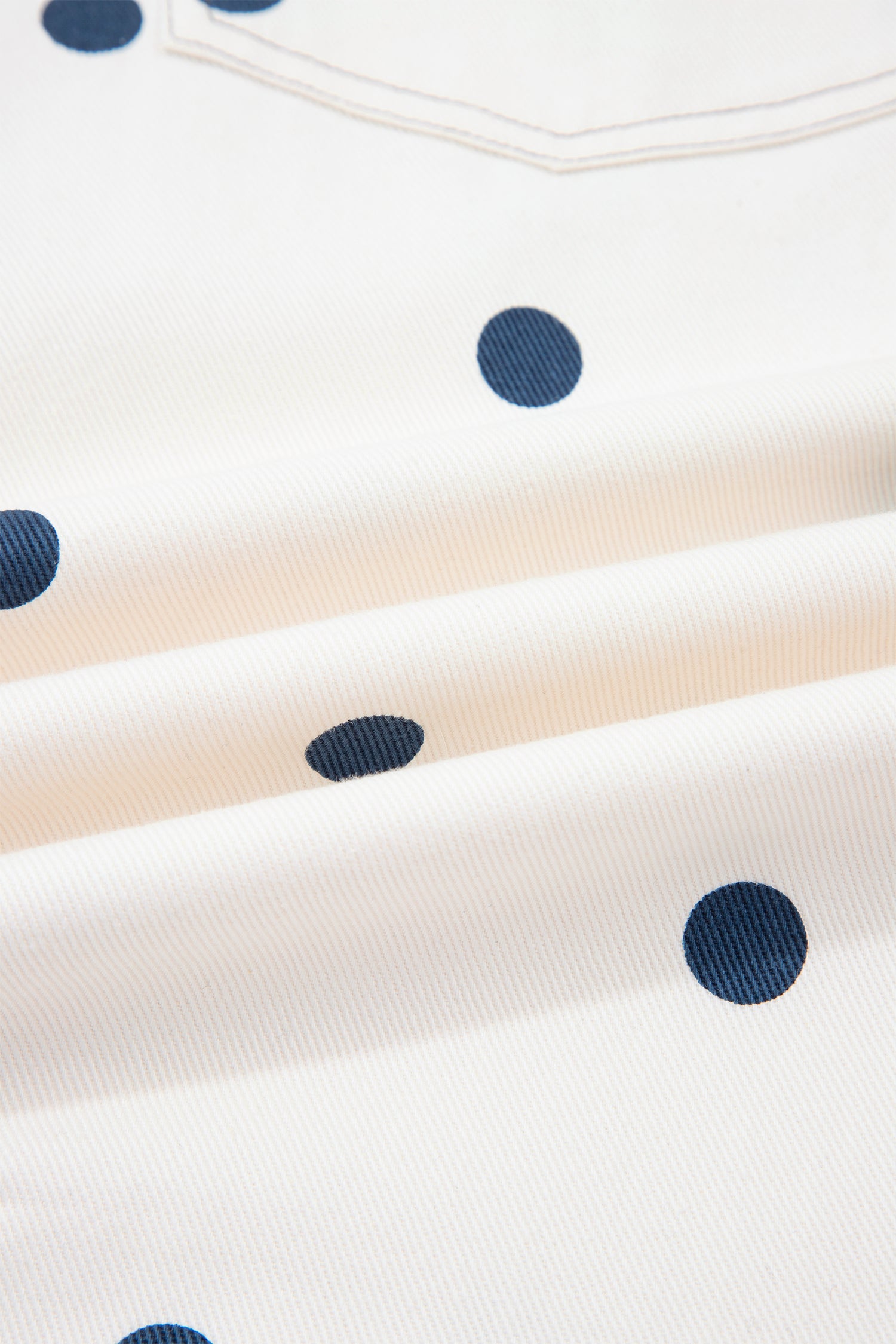 Polka Dot Denim Barrel Overalls Jumpsuit | Cream Beige Pink UK 8–22