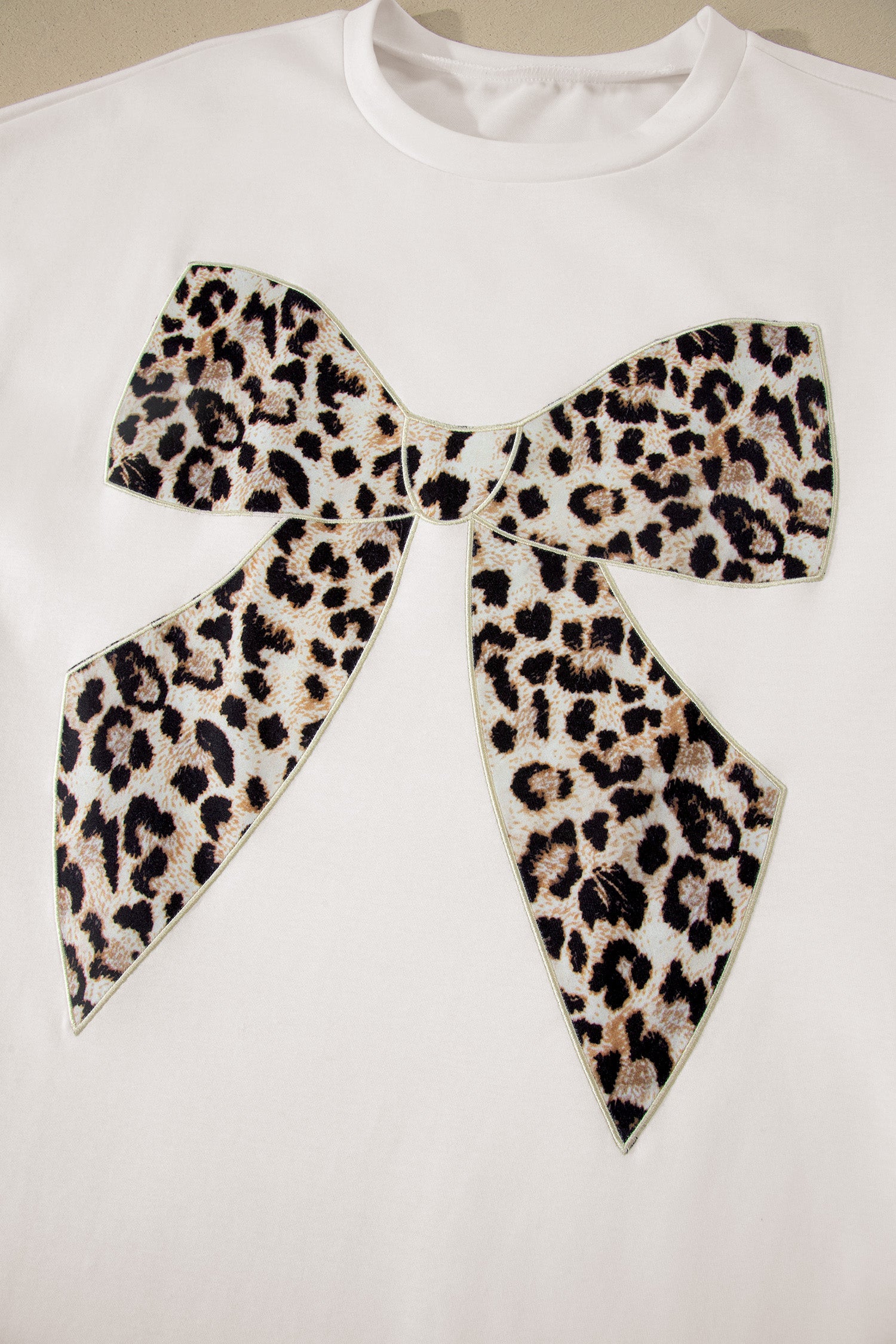 Shop White Grey Leopard Bow T-Shirt Maxi Dress Thigh Slit Cuffed UK 8-22 at LivelyLooks
