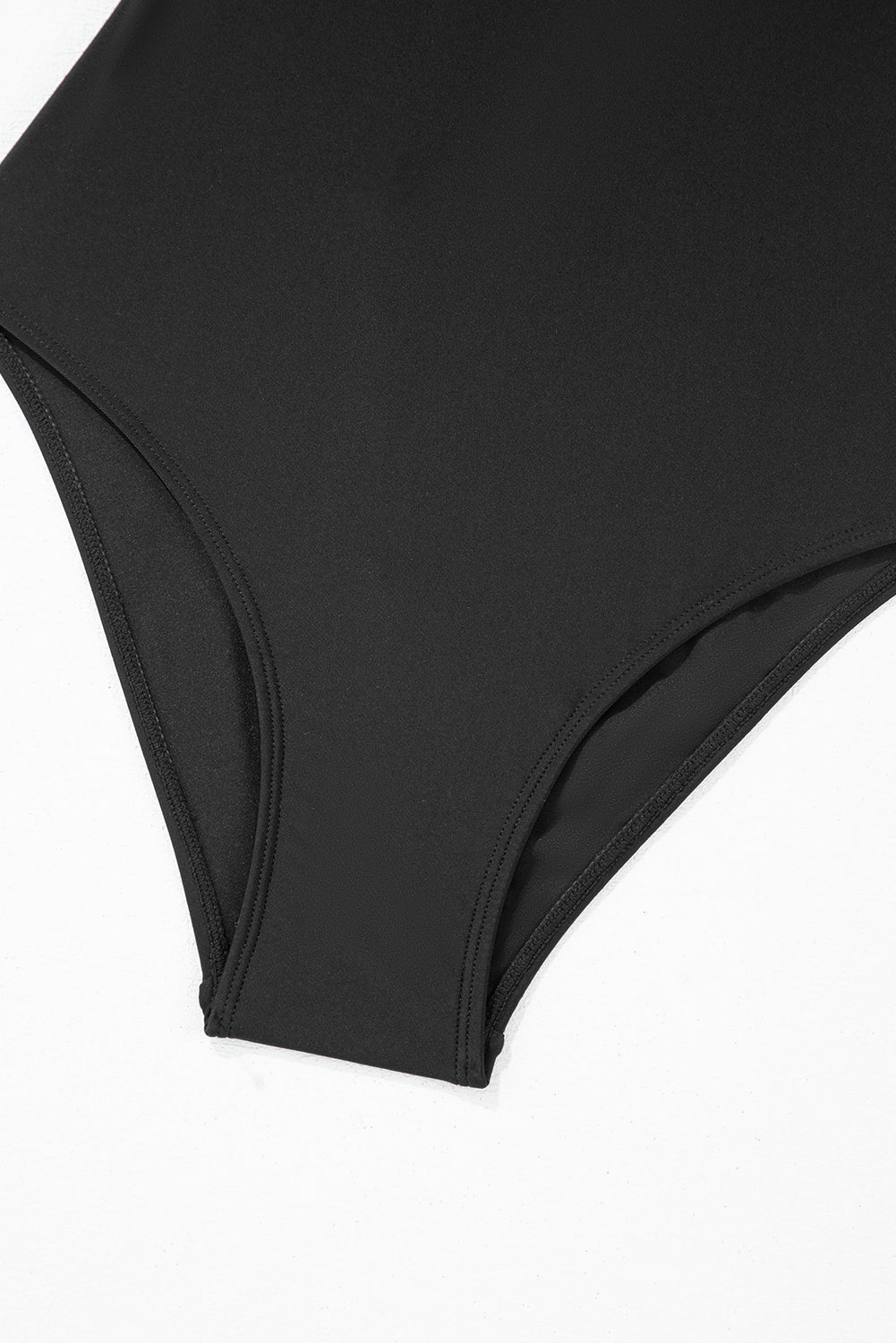 Black Strappy Lace-Up Open Back One Piece Swimsuit | UK 8-20