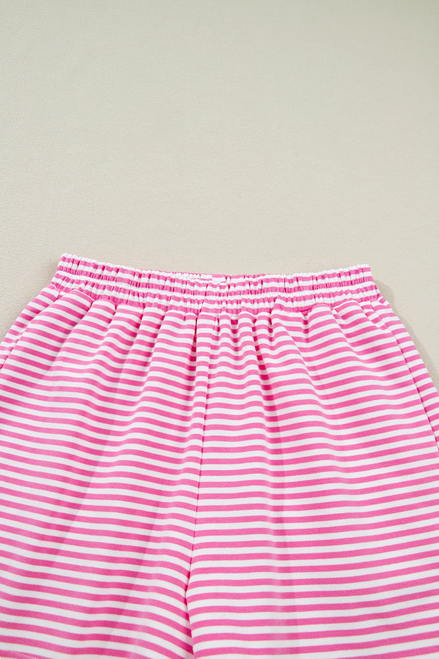 LivelyLooks Striped Oversized Mock Neck Sweatshirt & Shorts Co-ord Set | Blue, Pink, Green | S-XL women's fashion