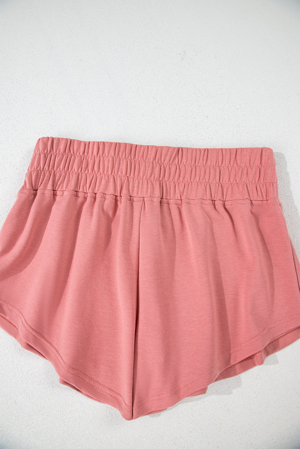 Shop Peach Cropped Tee & Ruffle High Waist Skort Set 2pcs S-XL at LivelyLooks