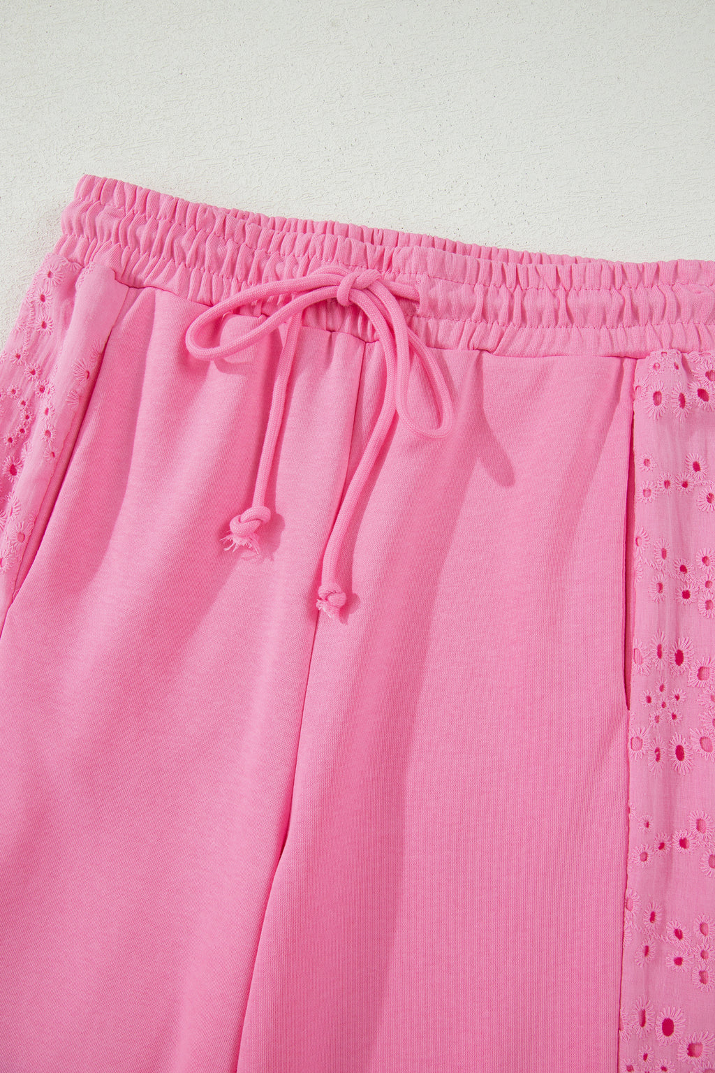 Lace Patchwork Half Sleeve Top & Wide Leg Trousers Set | 3 Colours | Sizes 8-22