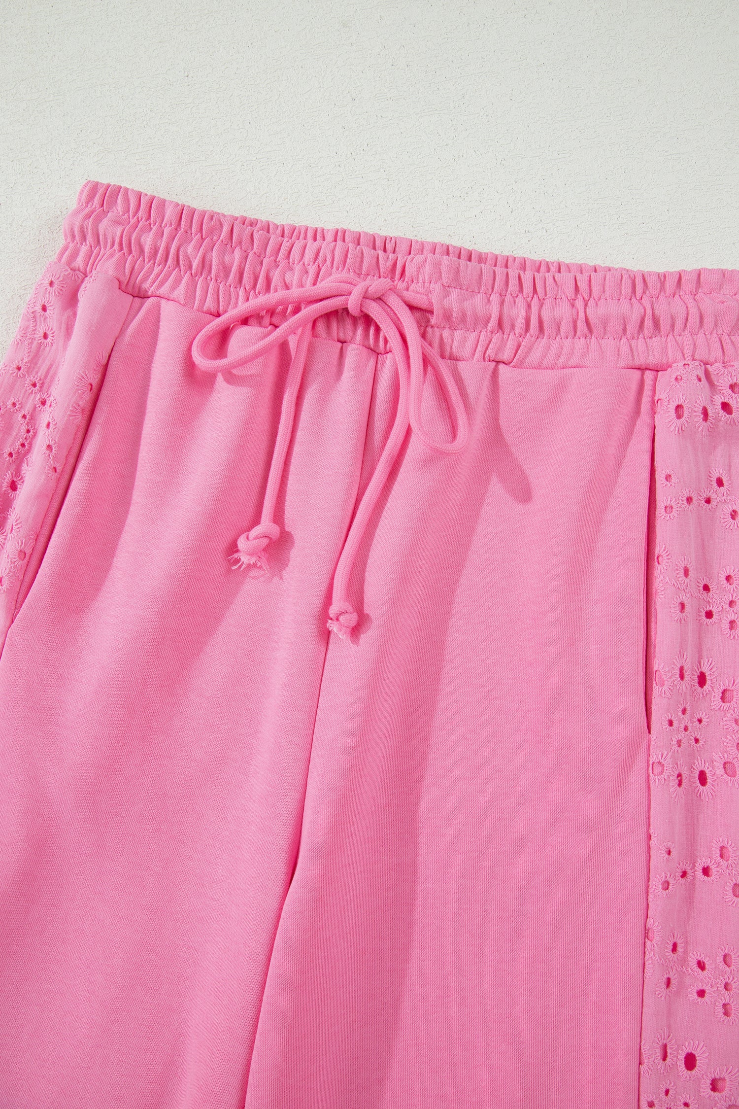 Lace Patchwork Half Sleeve Top & Wide Leg Trousers Set | 3 Colours | Sizes 8-22