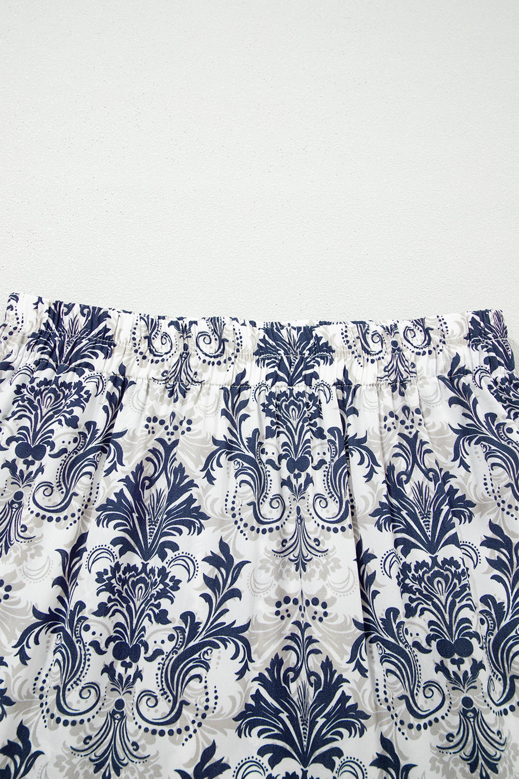 Bohemian Floral Print Tiered Split Maxi Skirt