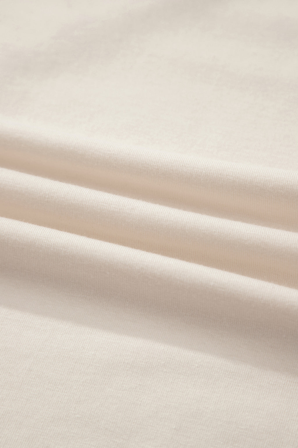 White Loose Knit Tee Vintage Flag Bow Patch Short Sleeve Women S-XL