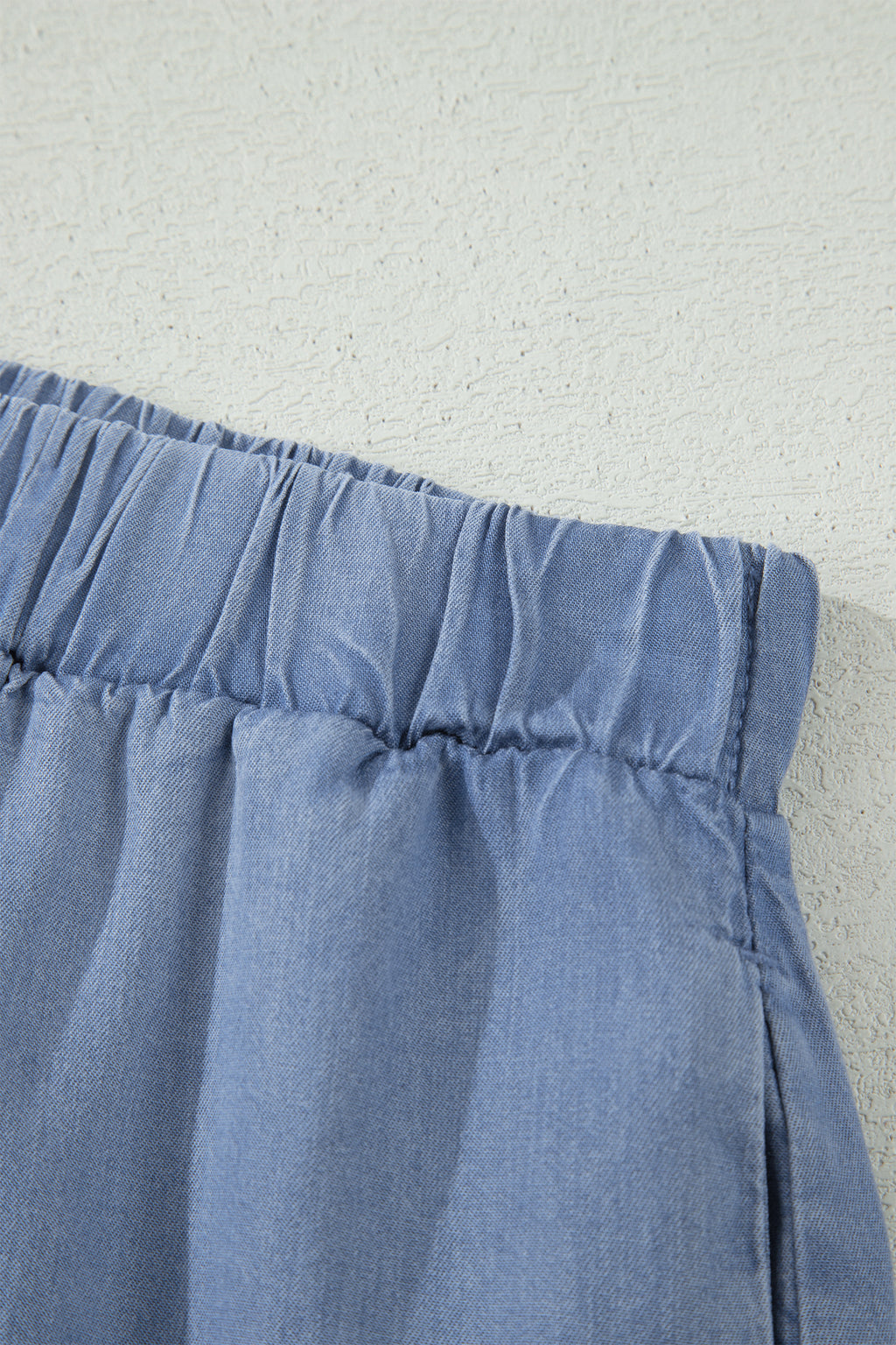 Women's Women's Flared Denim Maxi Skirt Tiered Ruffled Elastic Waist Blue S-XL at LivelyLooks