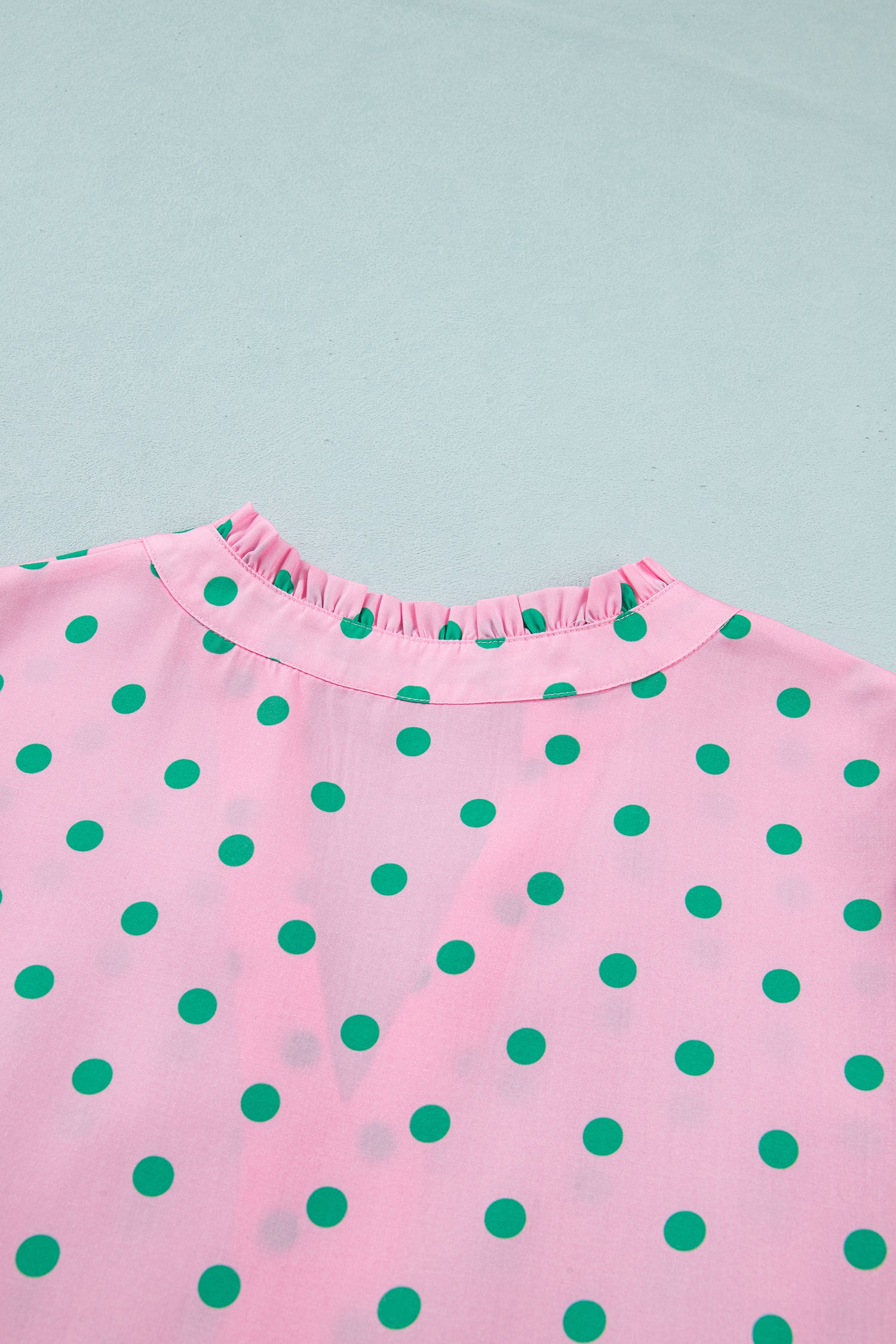 Pink Polka Dot Print V Neck Short Sleeve Tiered Mini Dress | UK 8–22