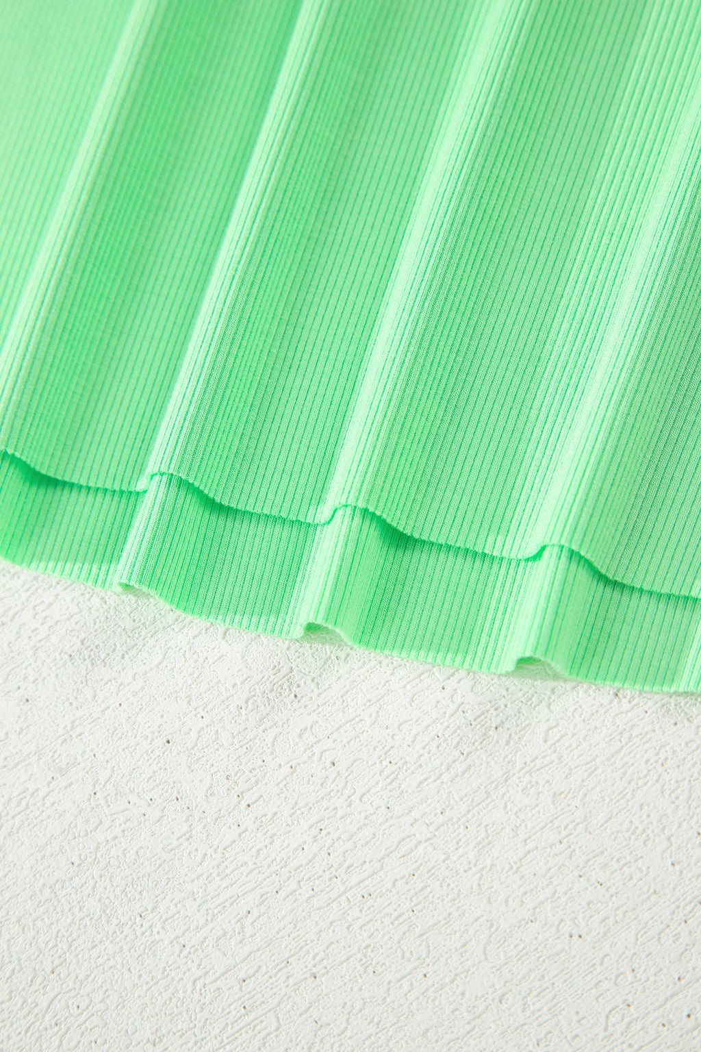 Shop Women's Slim Cropped Tank Top & Mini Skort Co-ord Set Summer Outfit Green at LivelyLooks