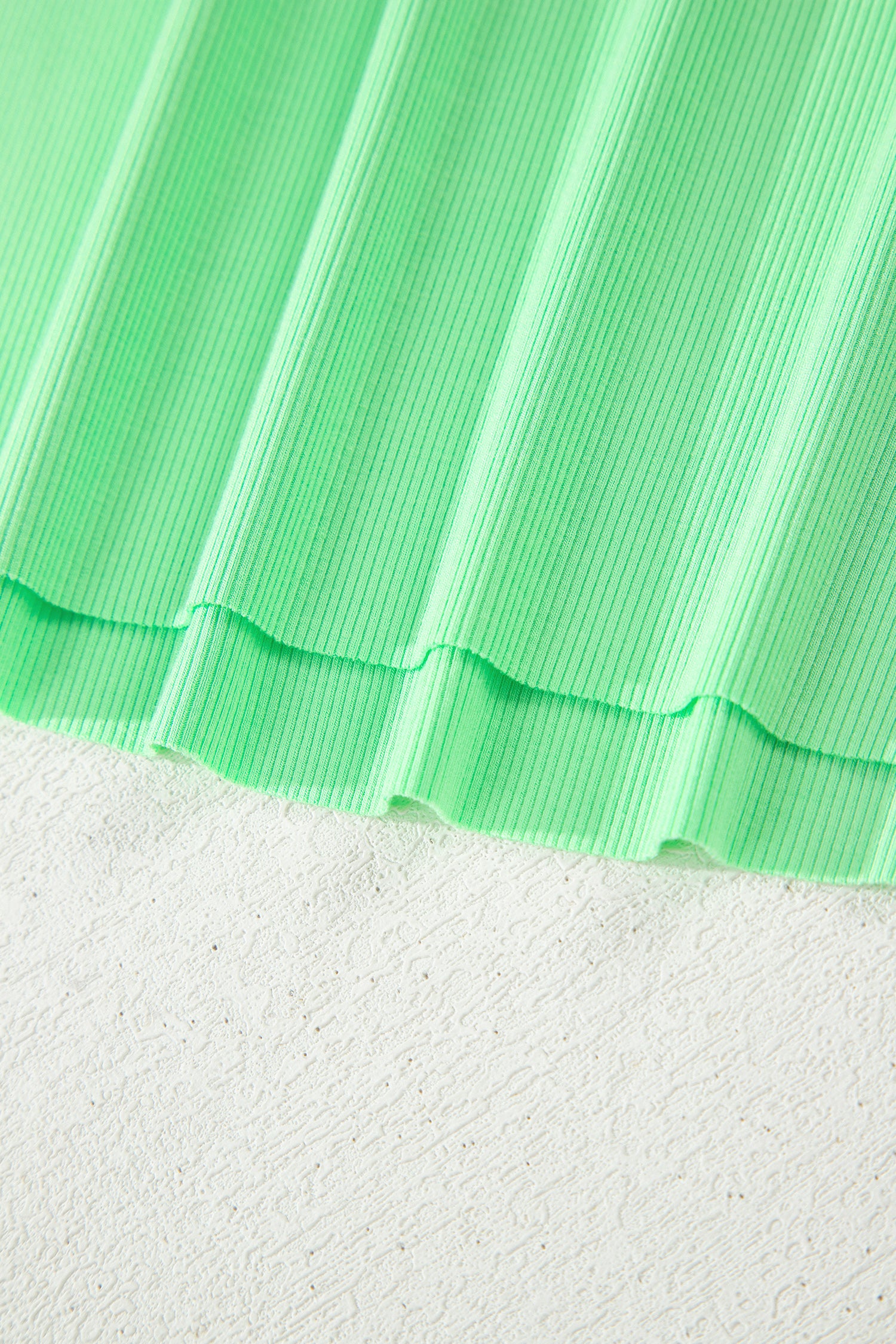 Shop Women's Slim Cropped Tank Top & Mini Skort Co-ord Set Summer Outfit Green at LivelyLooks