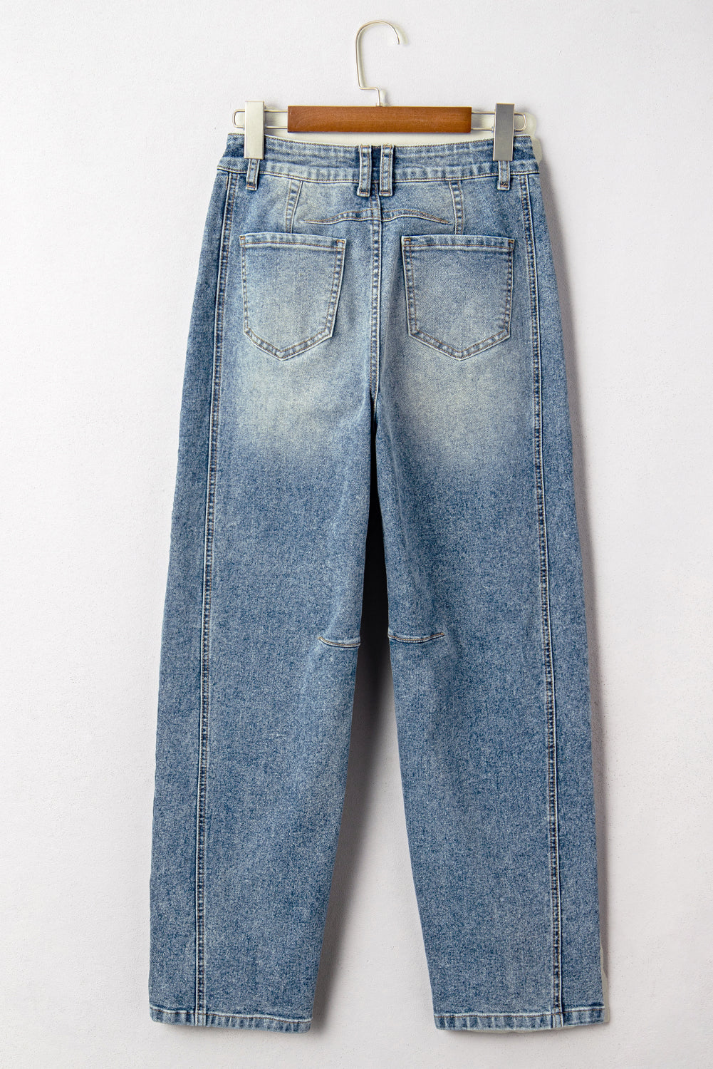 Women's Women's Vintage Washed Shift Jeans Seam Detail Wide Leg Sizes 4-16 at LivelyLooks